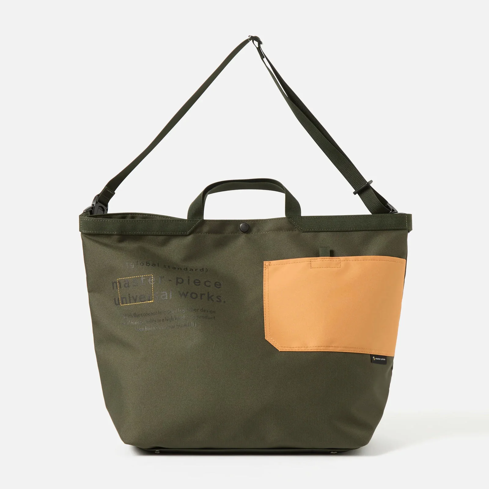 master-piece x Universal Works Large Tote Bag olive