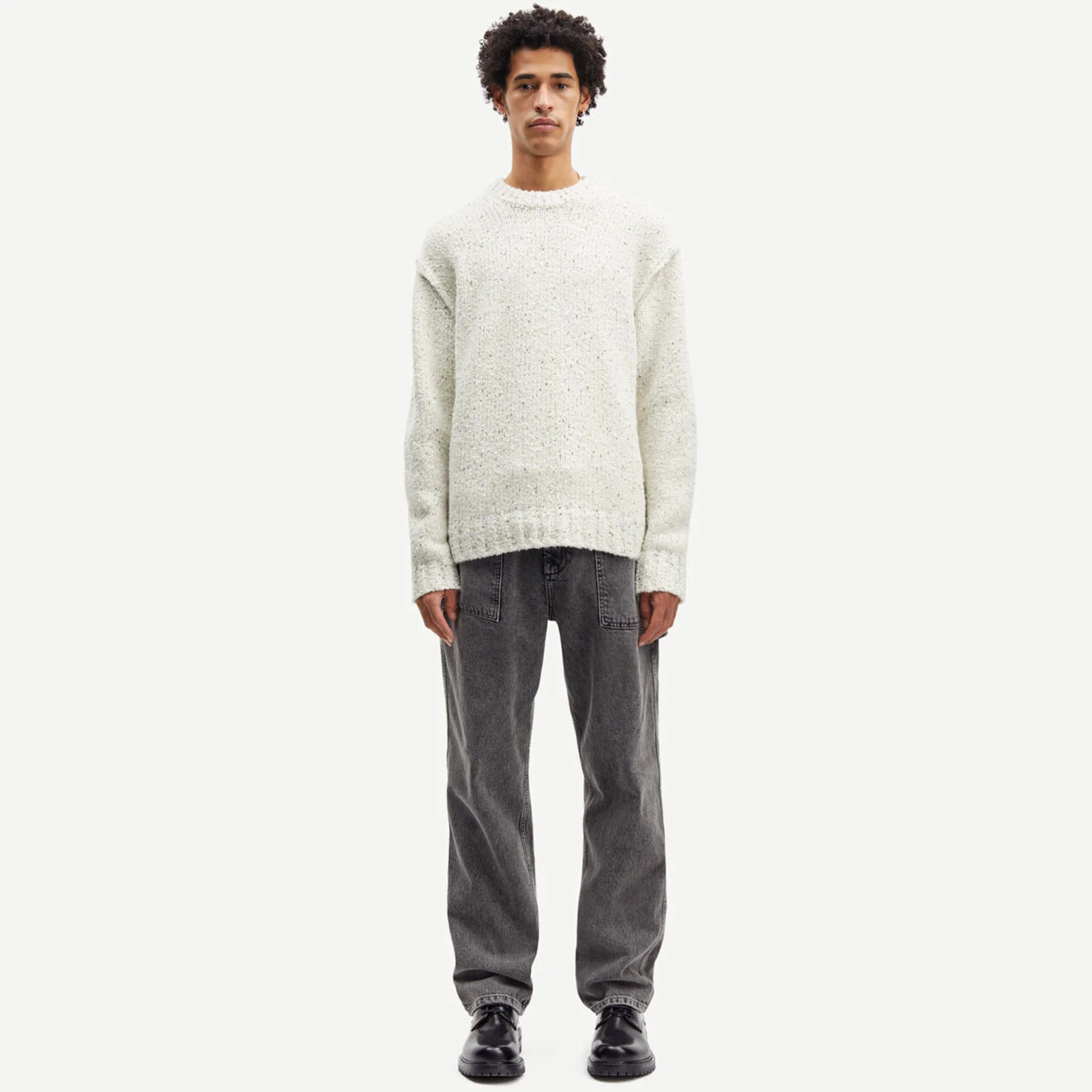 Max Crew Neck Jumper white multico neps - Image 2