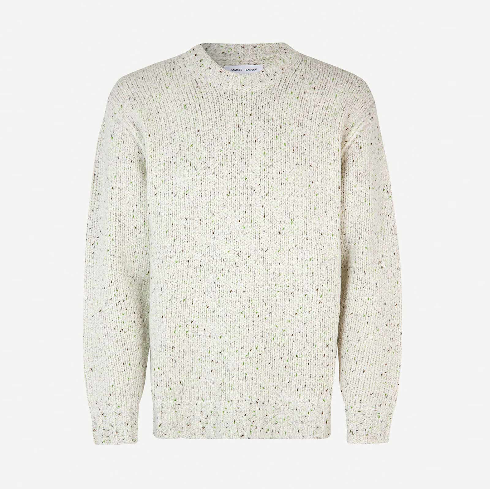 Max Crew Neck Jumper white multico neps - Image 4