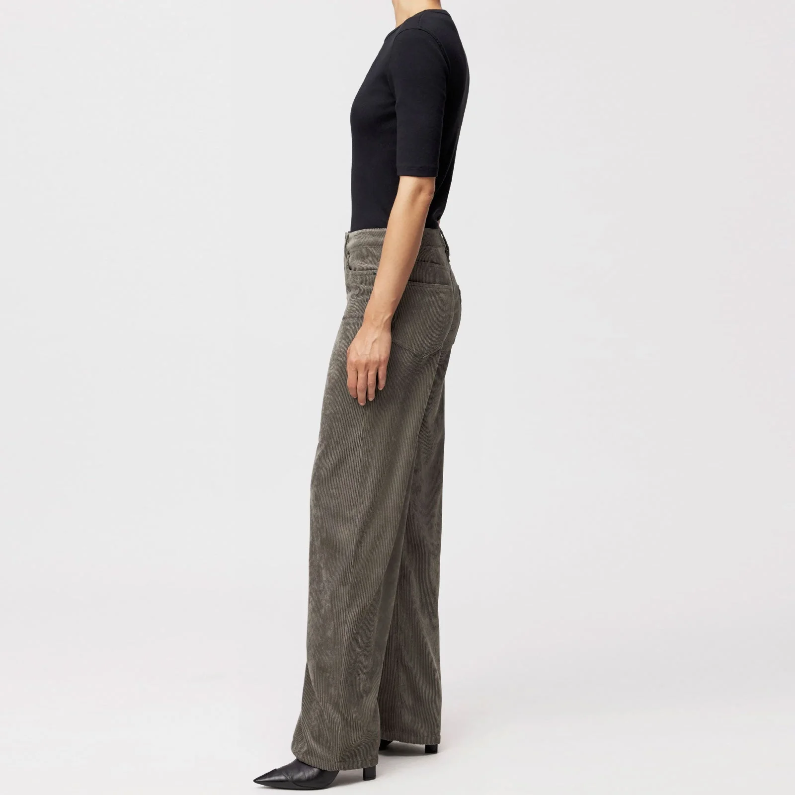 Medley Cord Pants 132041 granite grey - Image 3
