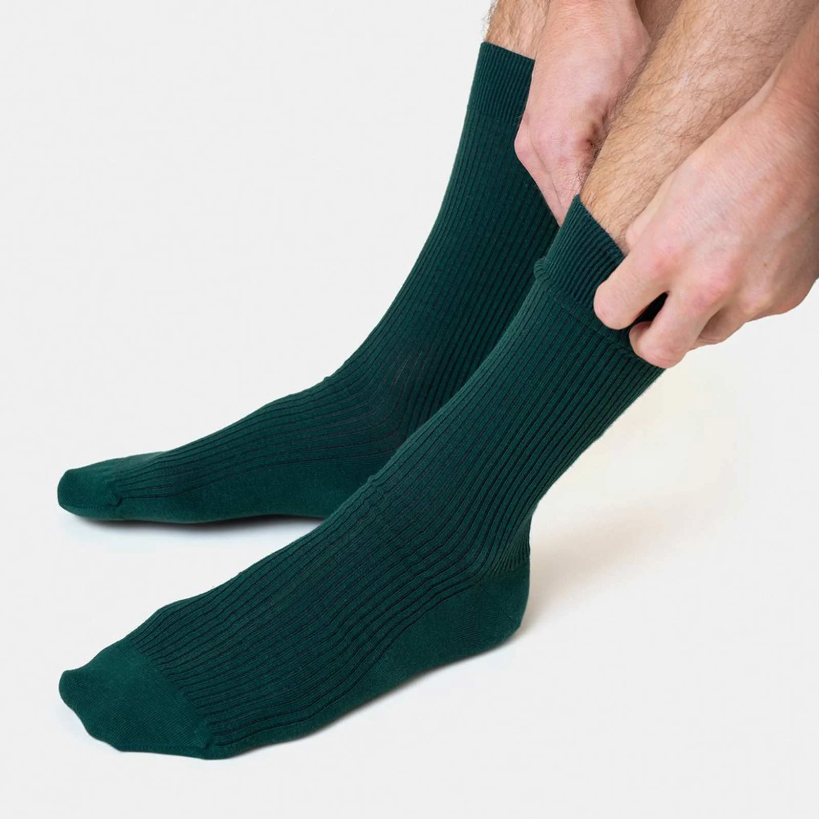 Men Classic Organic Socks emerald green - Image 2