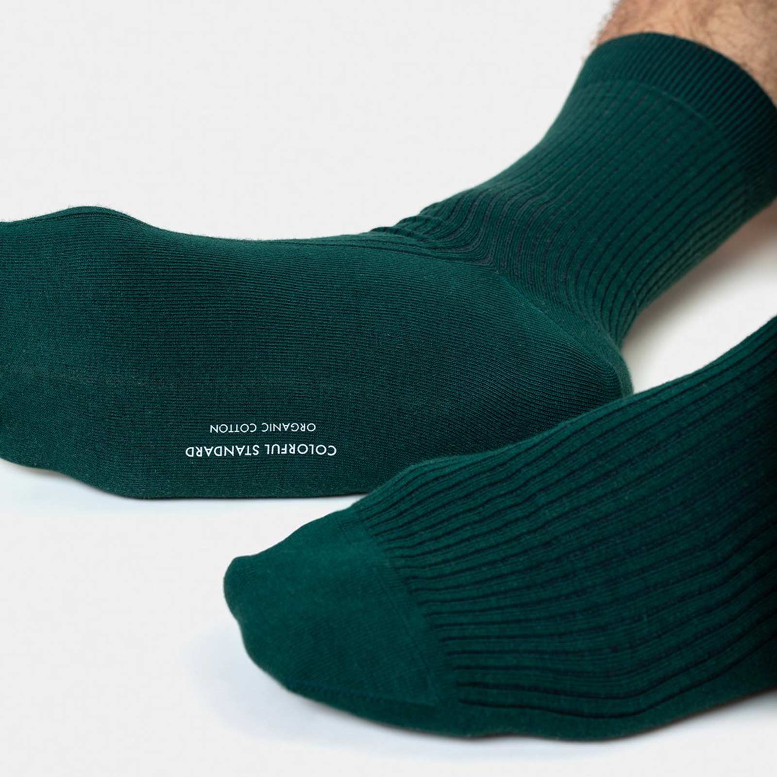 Men Classic Organic Socks emerald green - Image 3