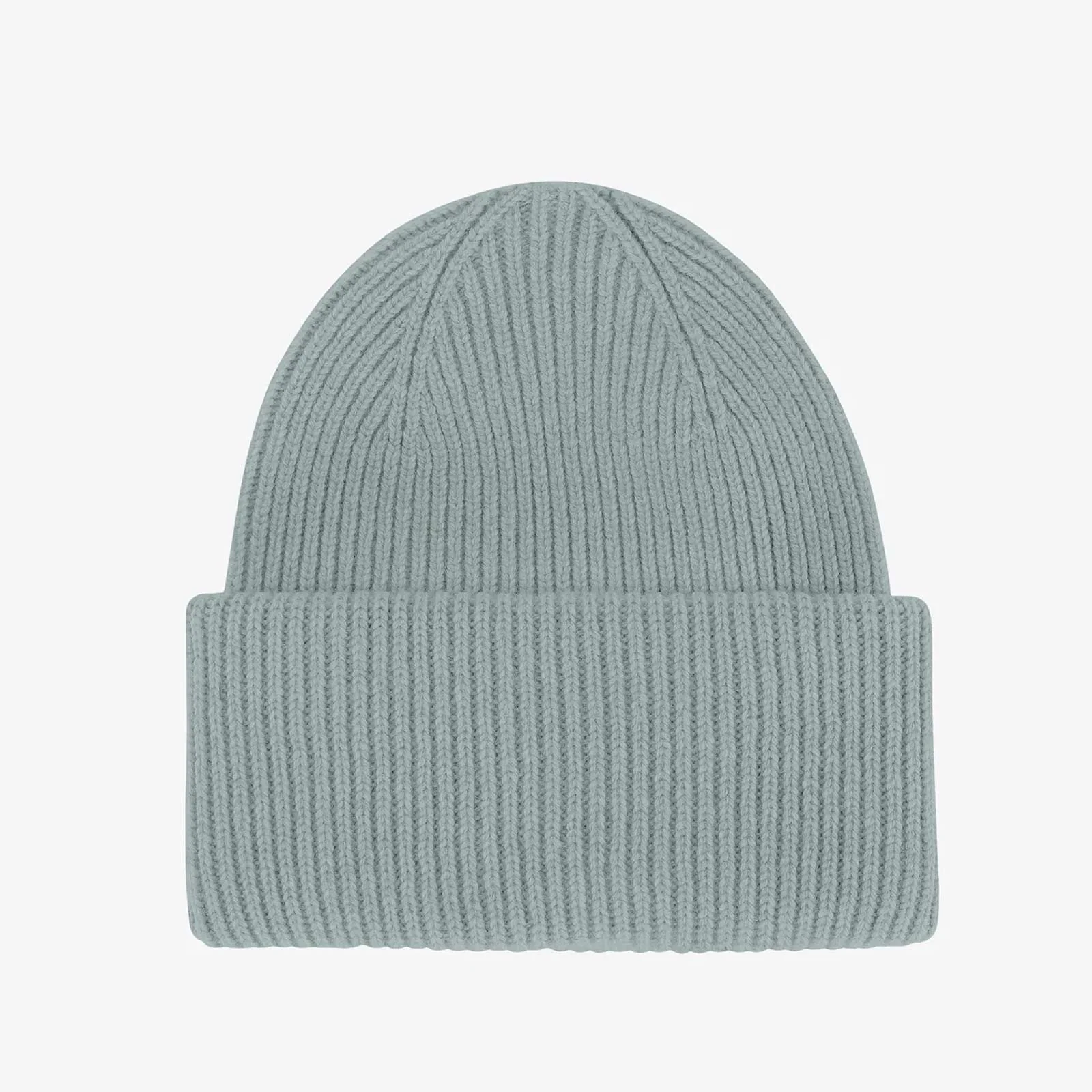 Merino Wool Beanie steel blue