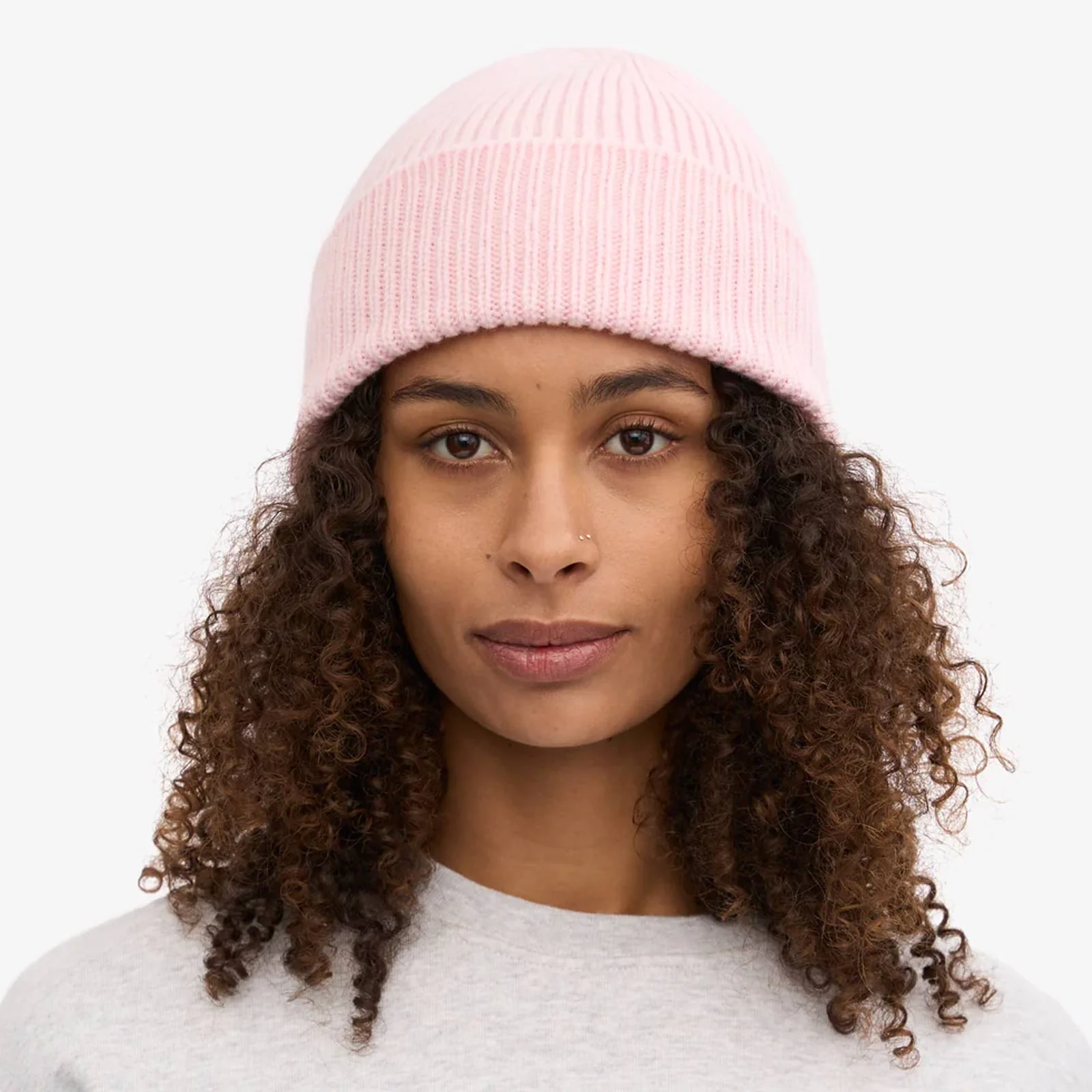 Merino Wool Beanie faded pink - Image 2