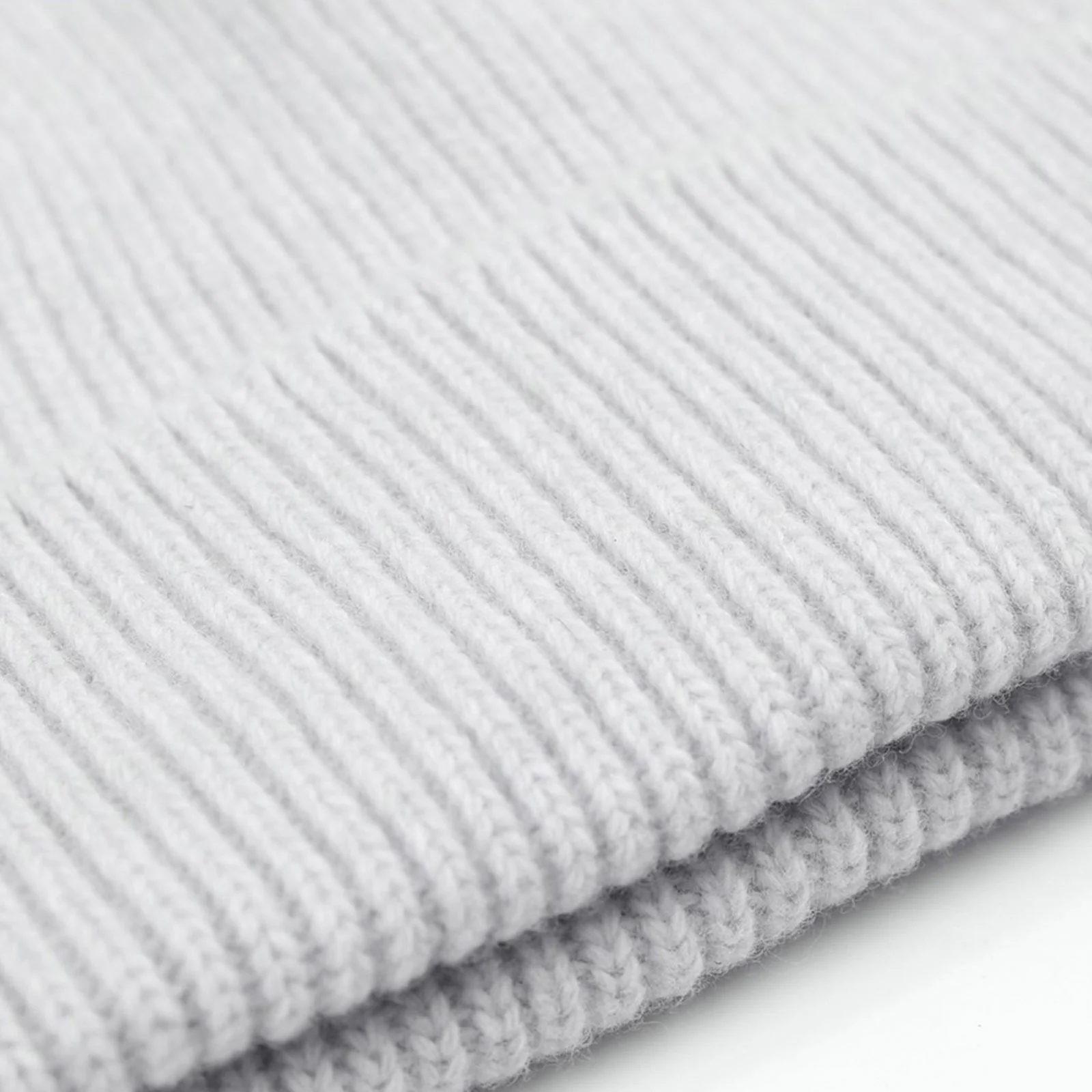 Merino Wool Beanie limestone grey - Image 2