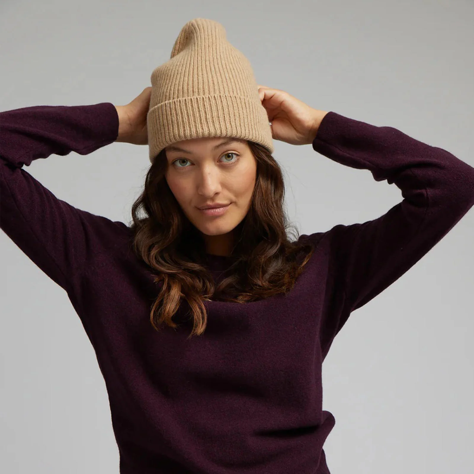 Merino Wool Hat desert khaki - Image 2