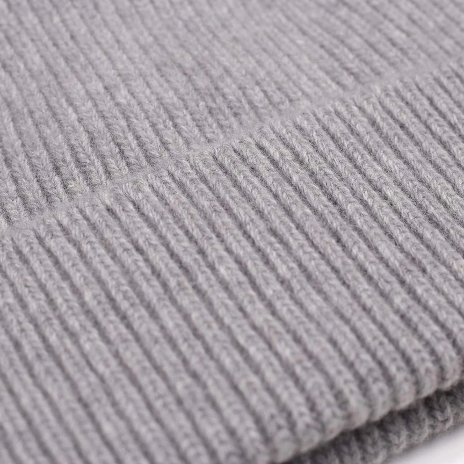 Merino Wool Hat heather grey - Image 2