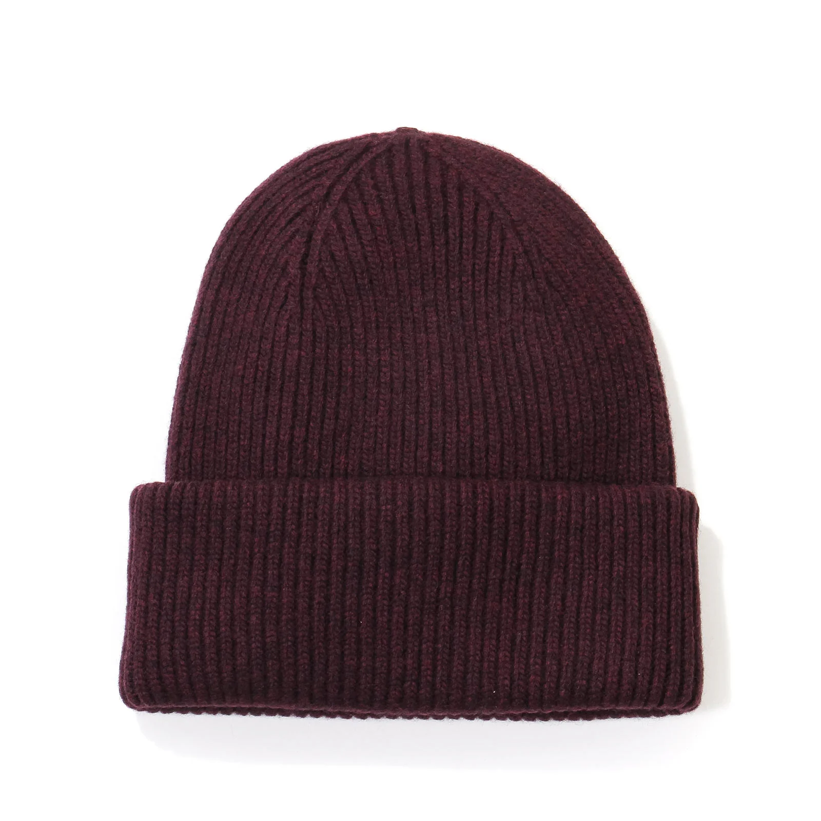 Merino Wool Hat oxblood red