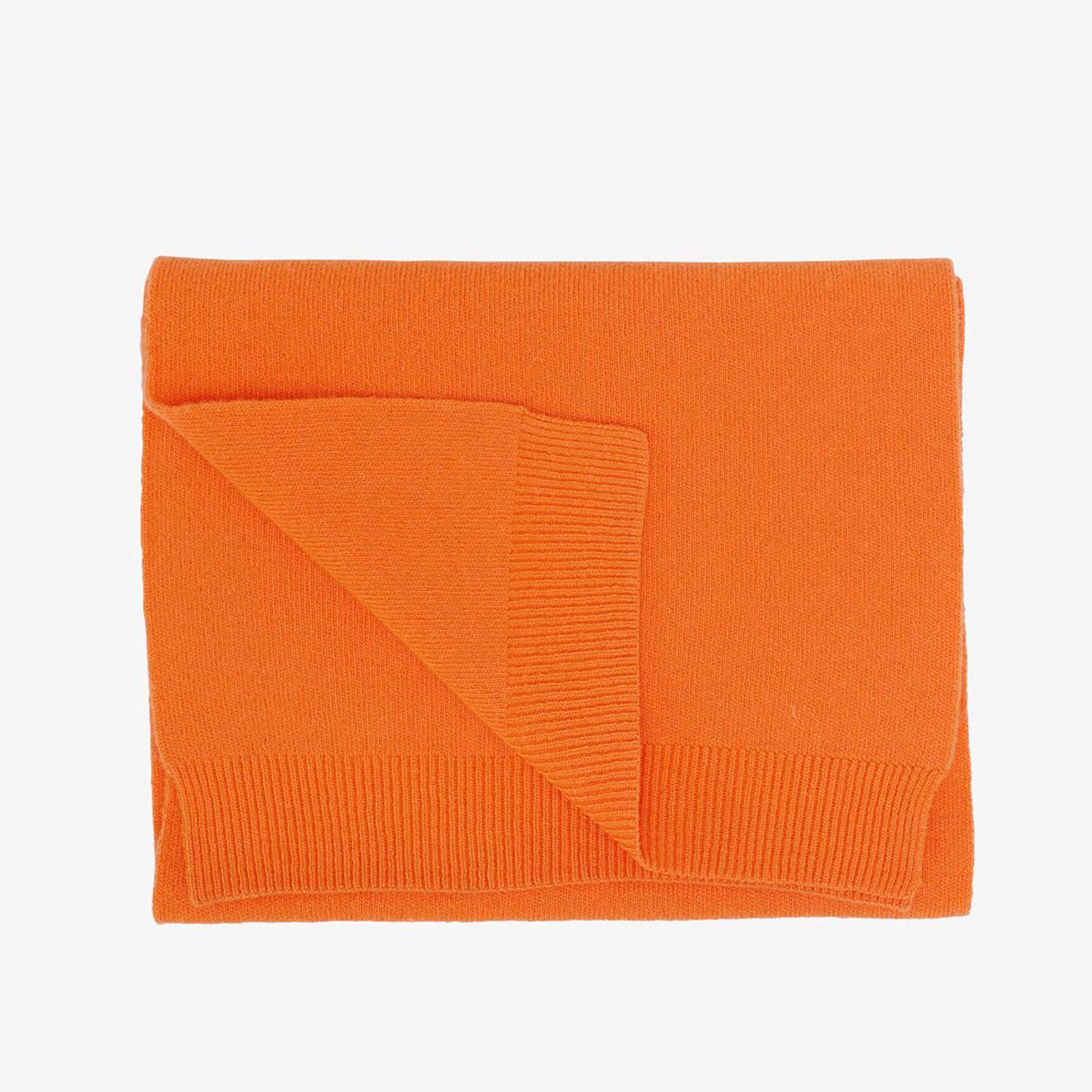 Merino Wool Scarf burned orange - Image 2