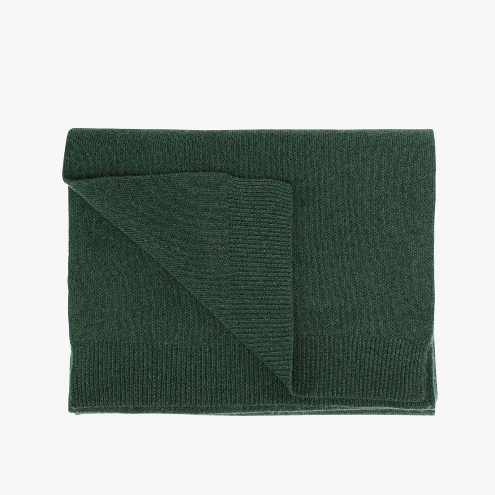 Merino Wool Scarf emerald green - Image 2