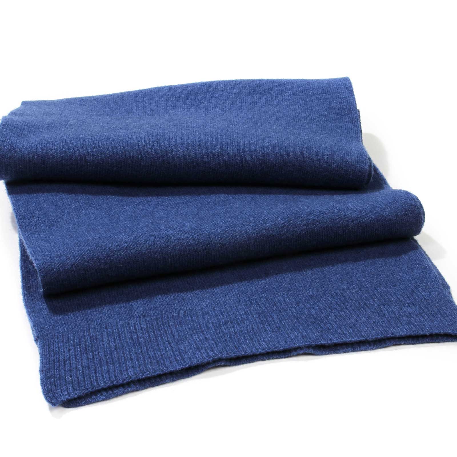 Merino Wool Scarf royal blue - Image 2