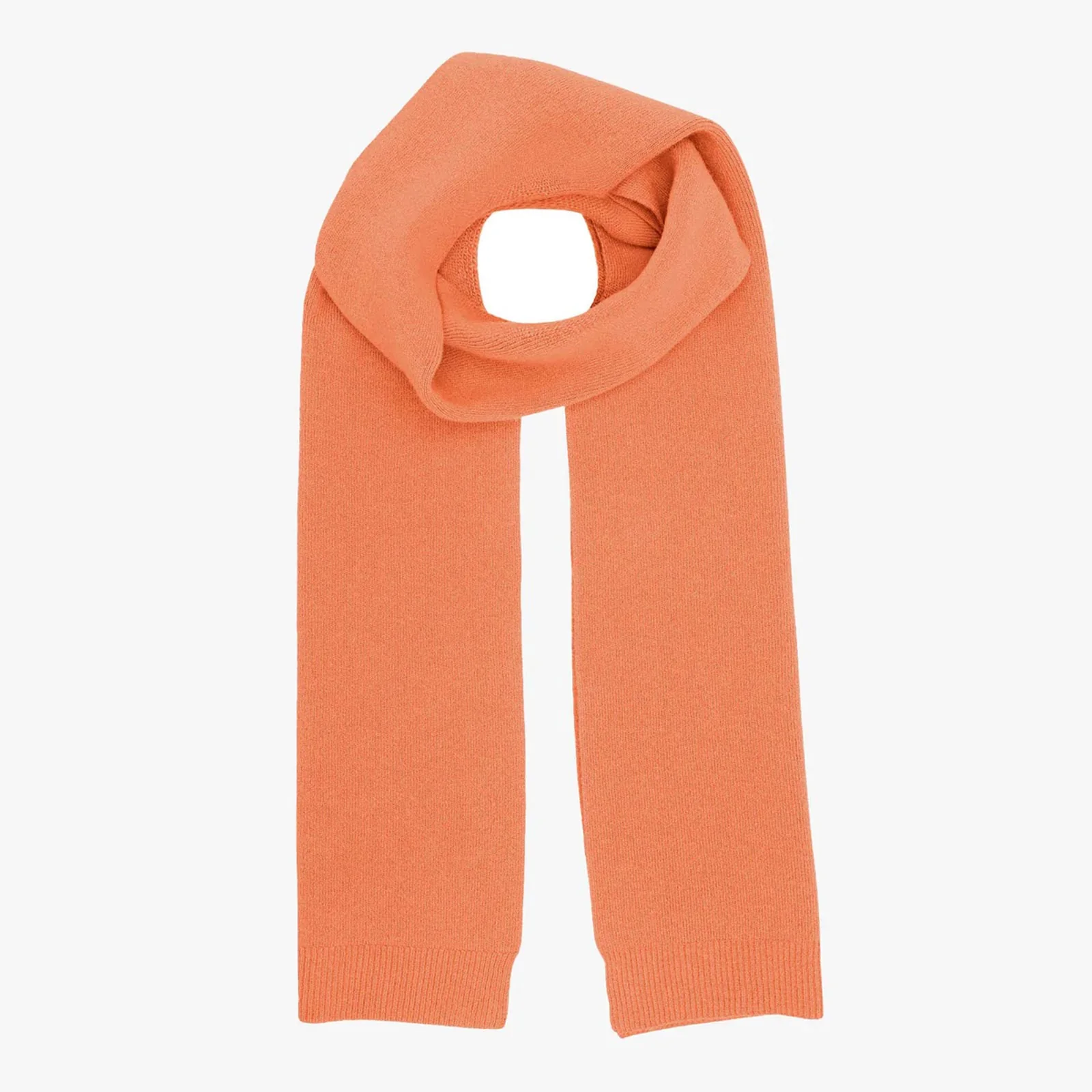 Merino Wool Scarf sandstone orange - Image 2