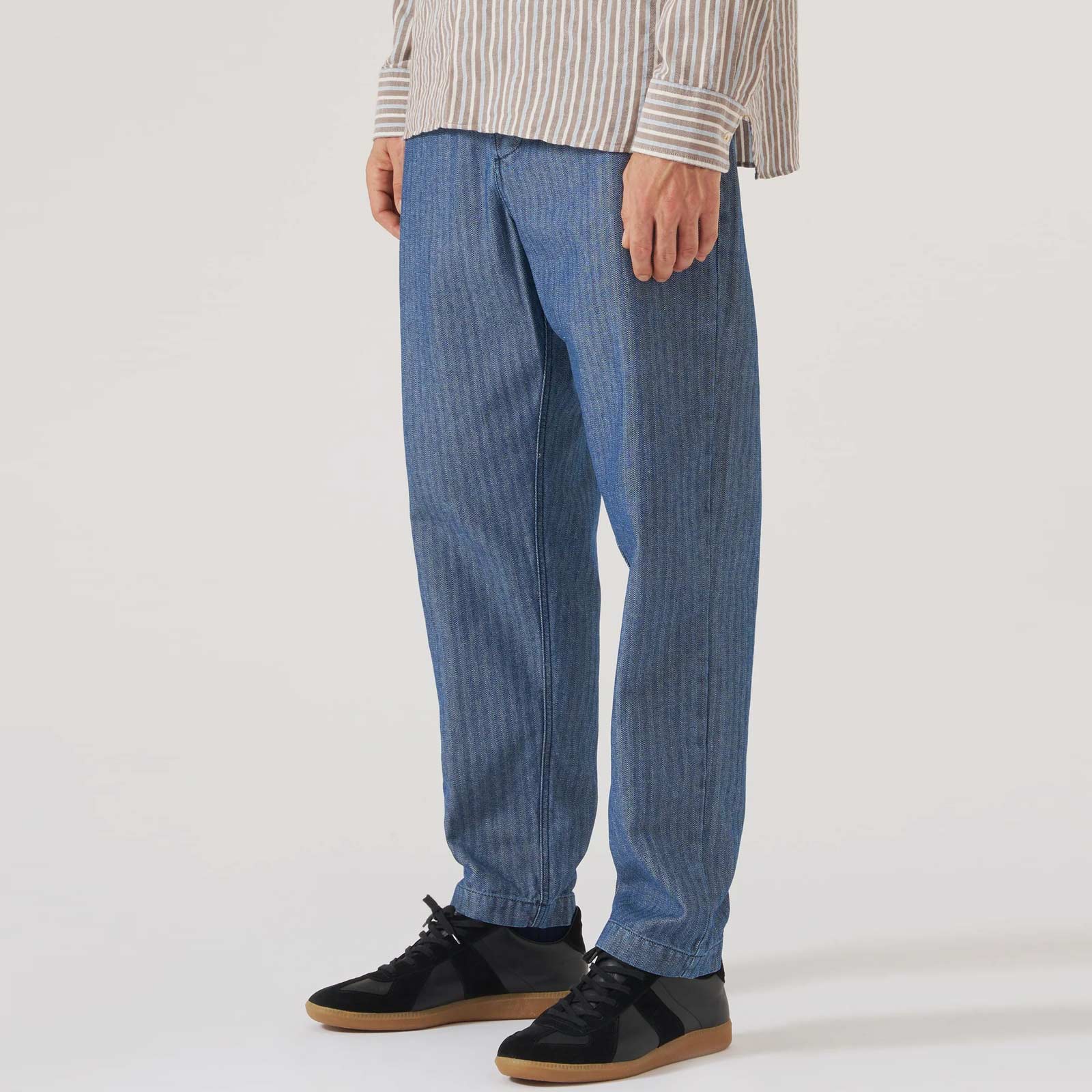 Military Herringbone Denim Chino indigo