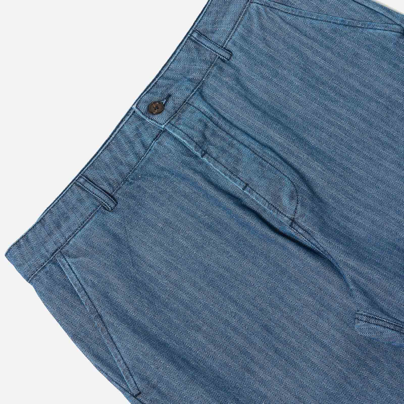 Military Herringbone Denim Chino indigo - Image 4