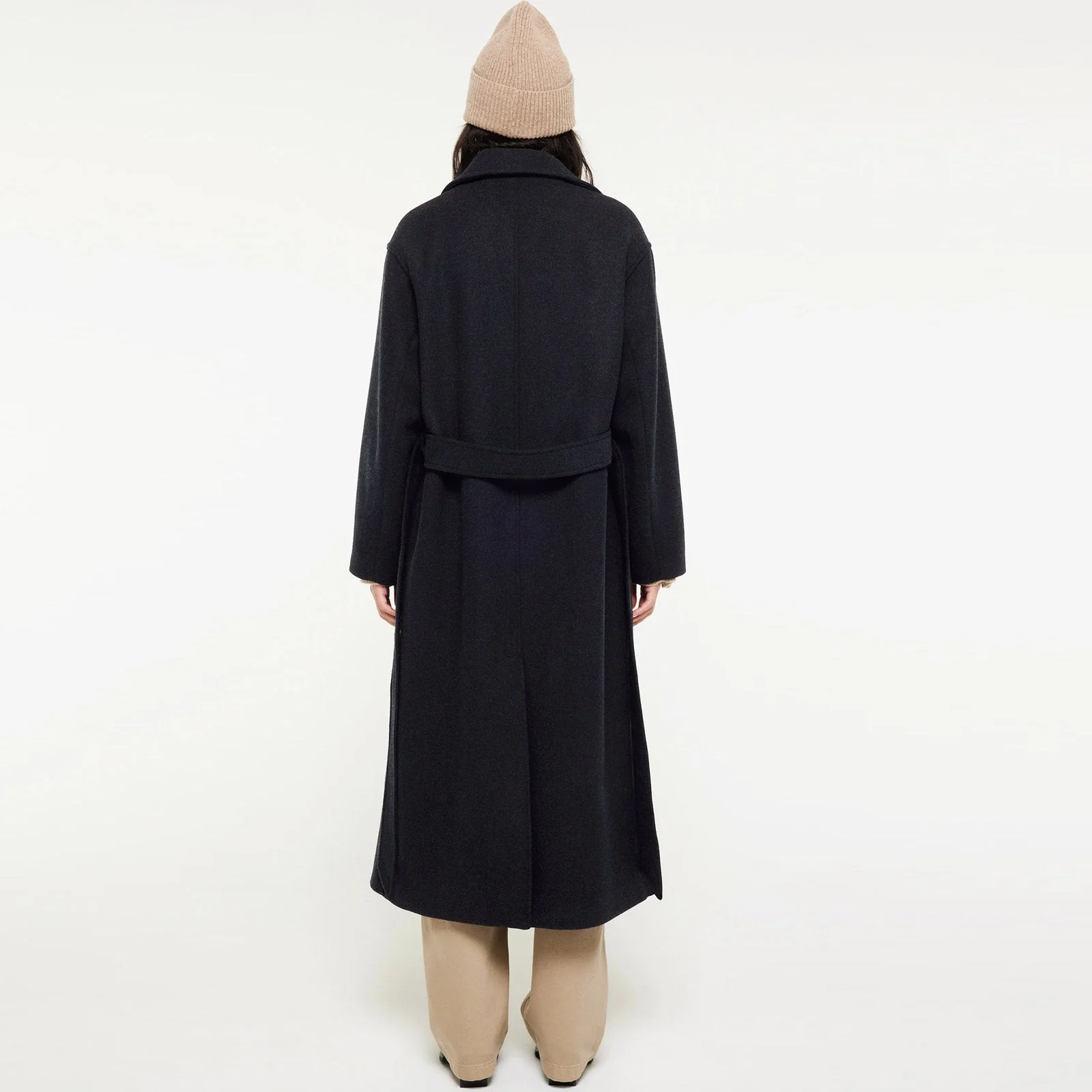 Milleah Wool Coat navy melange - Image 2