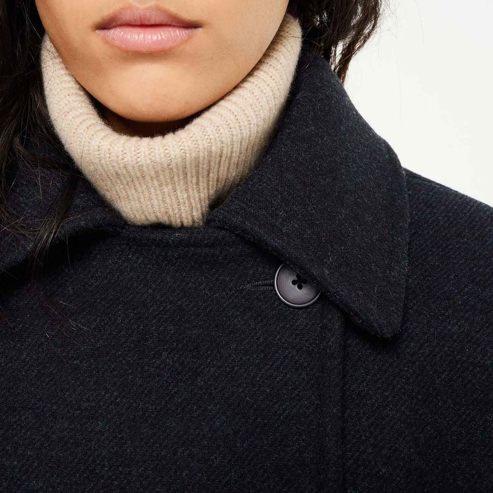 Milleah Wool Coat navy melange - Image 6