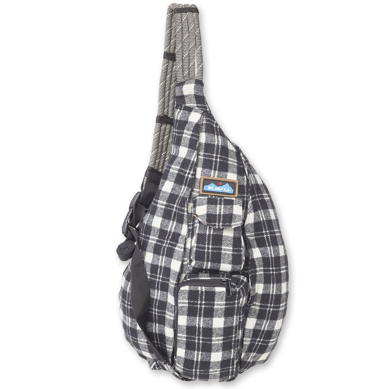 Mini Plaid Rope Bag oatmeal