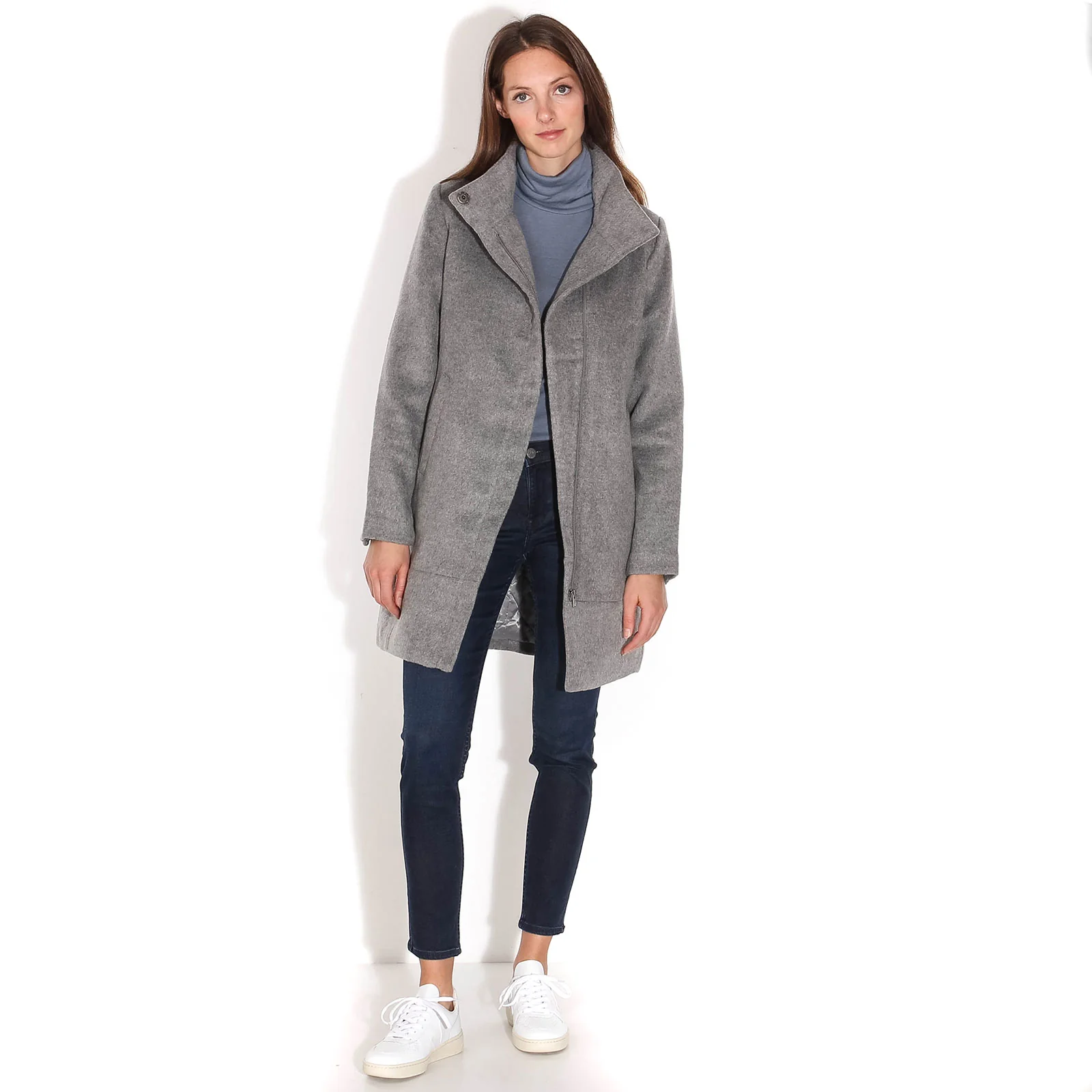 Hendrika Coat light grey melange - Image 2