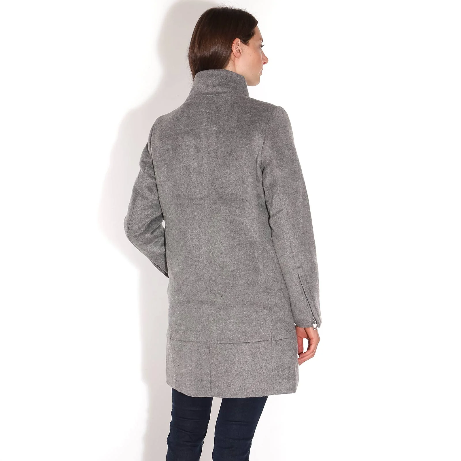 Hendrika Coat light grey melange - Image 4