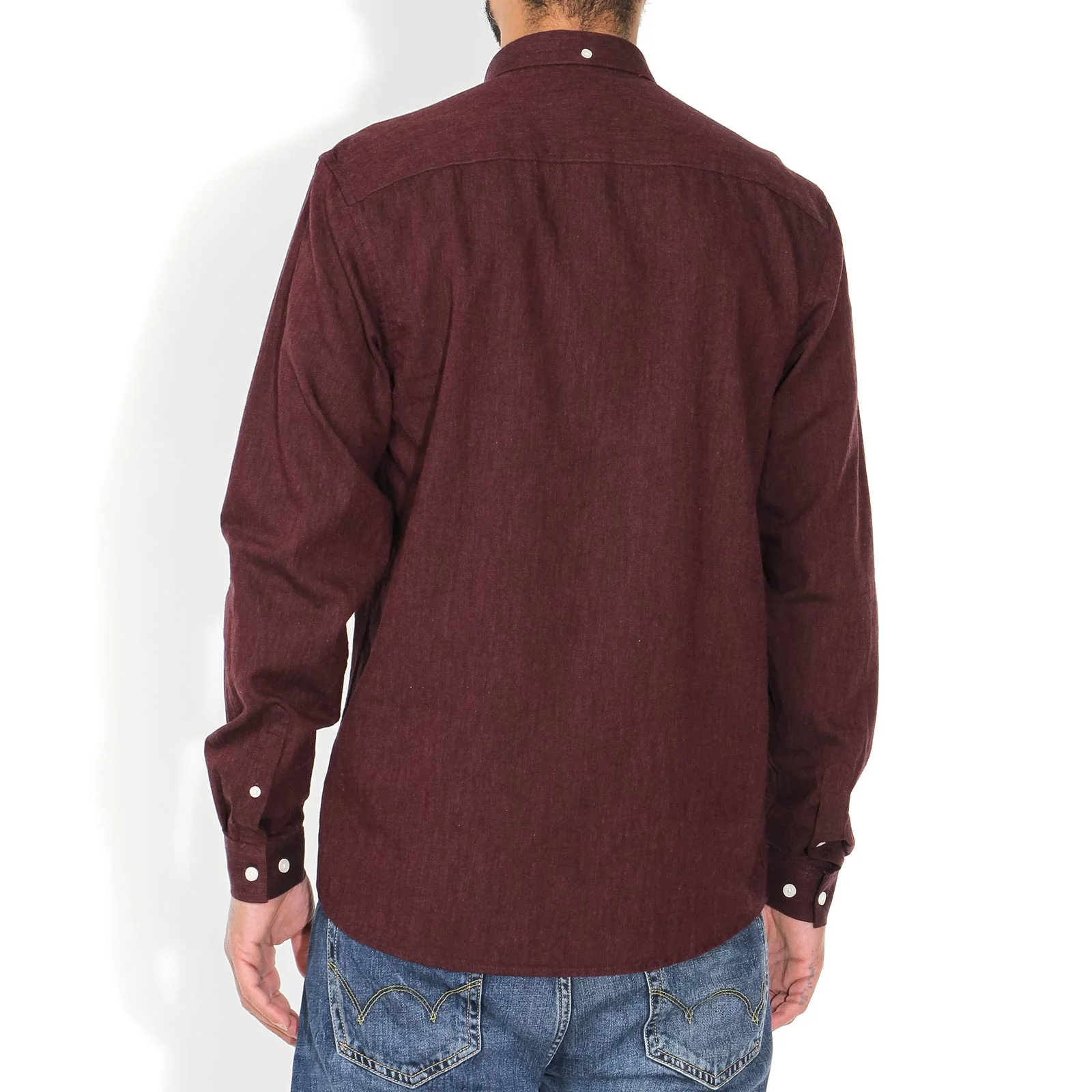 Jay 2.0 LS Shirt bordeaux melange - Image 2