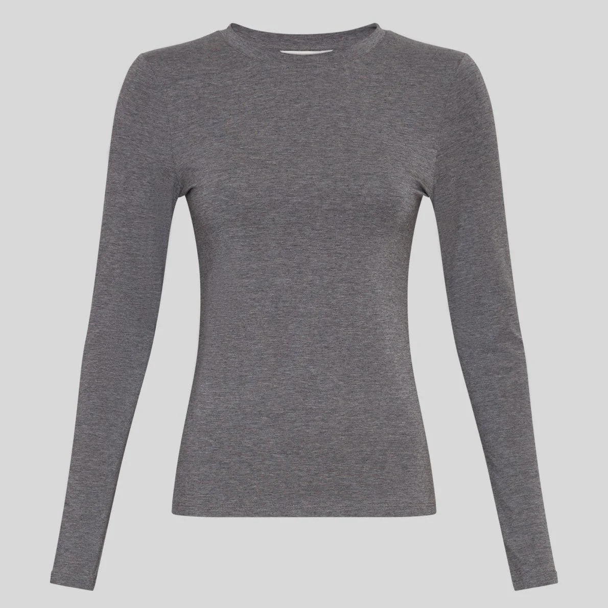 MSCHBetrina O LS Top mid grey melange - Image 2