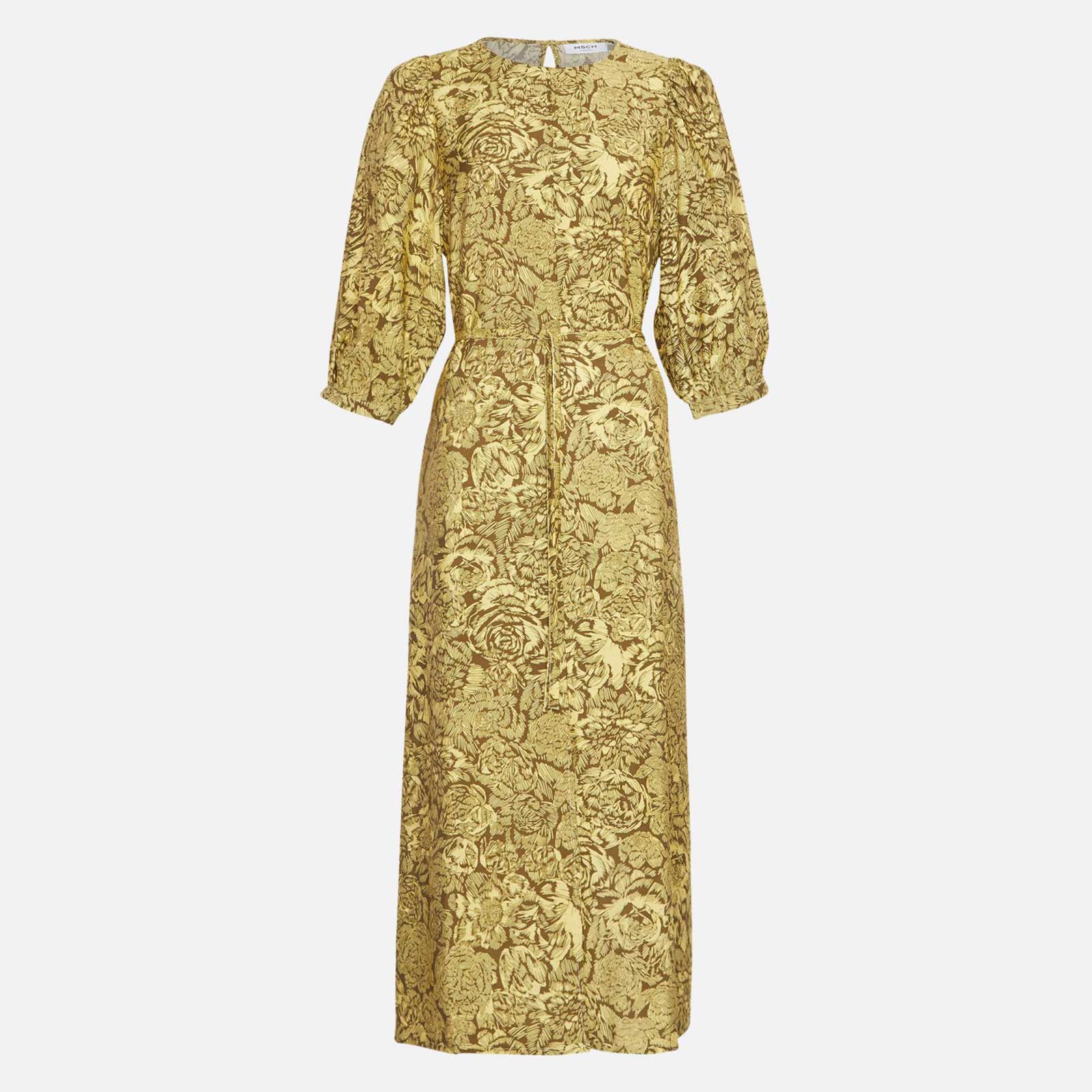 MSCHDivina Ladonna 3/4 Dress Aop endive flower - Image 2