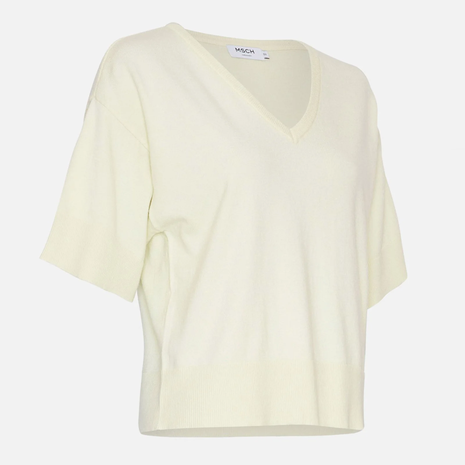 MSCHEslina Rachelle 2/4 V Neck Pullover 17626 aloe wash - Image 3