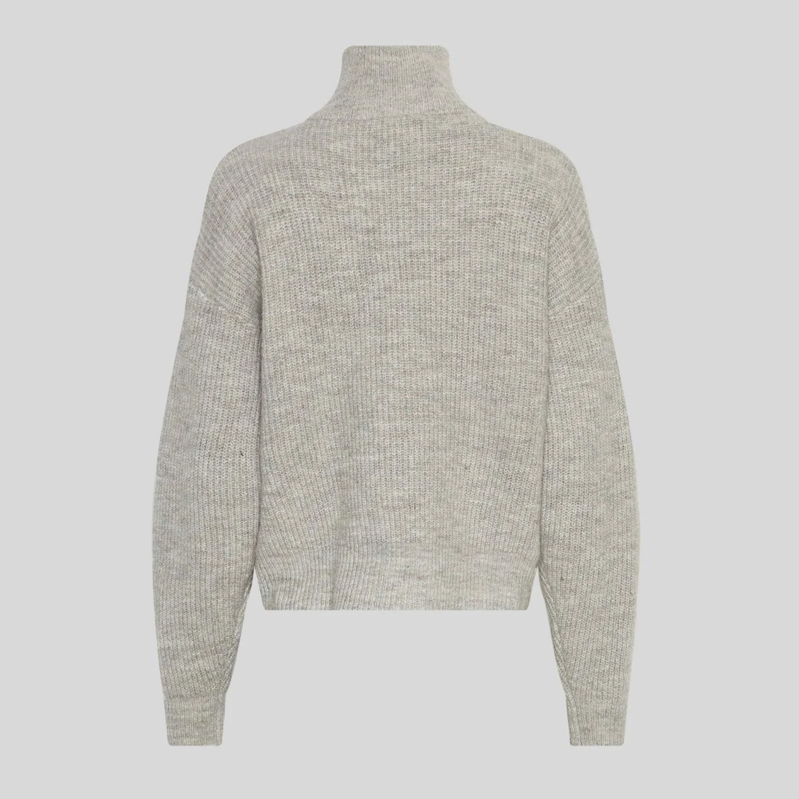 MSCHMeilani Gytta M Zip Pullover warm light grey melange - Image 4