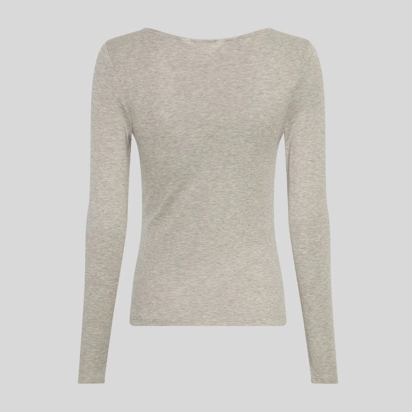 MSCHMelisse B Top warm light grey melange - Image 3