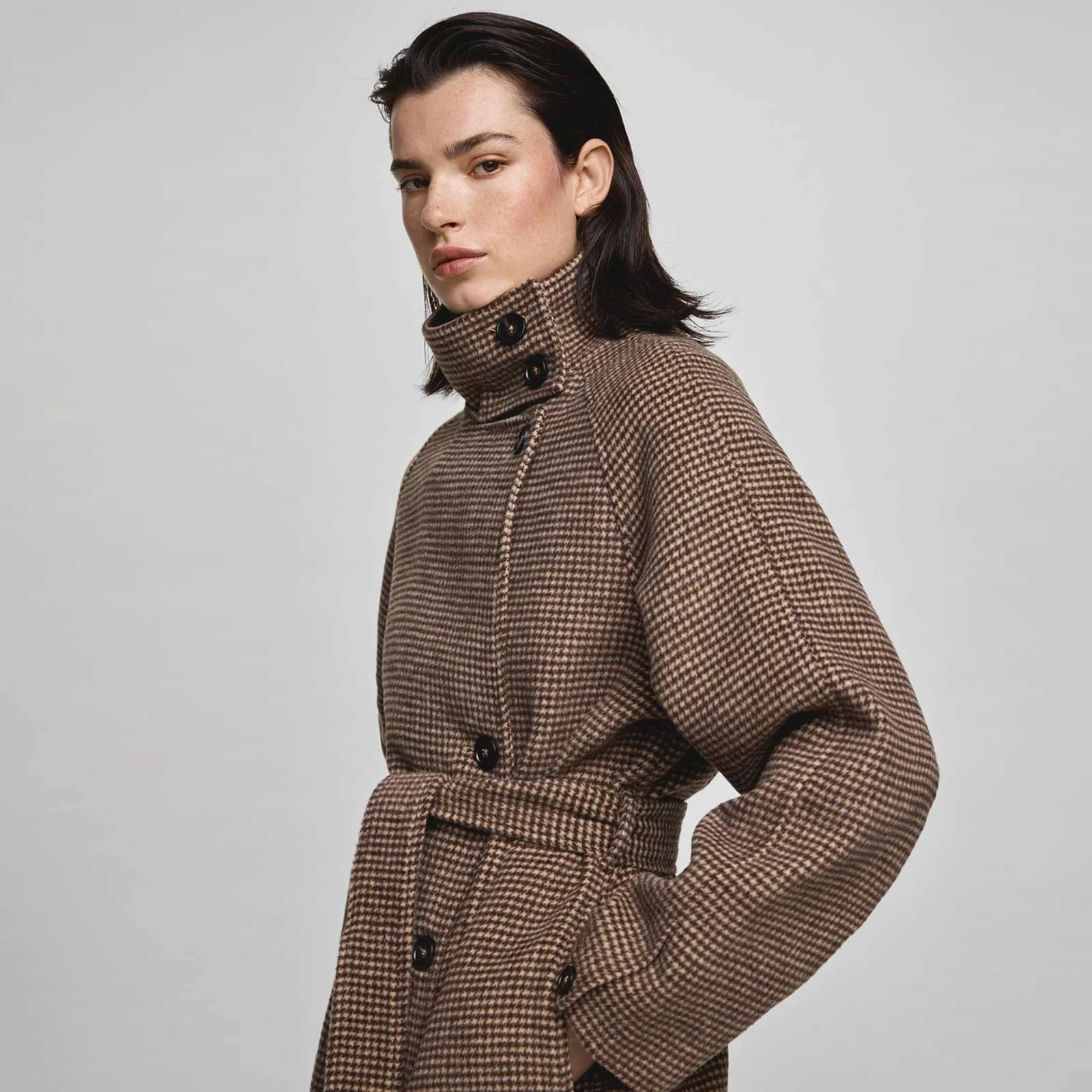 MSCHPamela Coat CHK s black/m des - Image 5