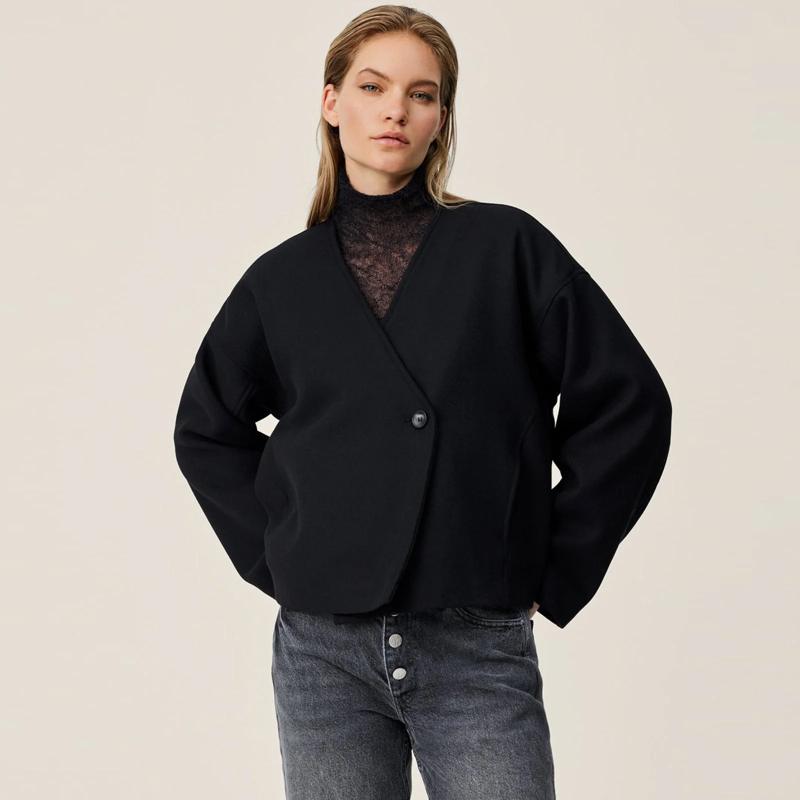 MSCHSyden Scarf Jacket black - Image 2