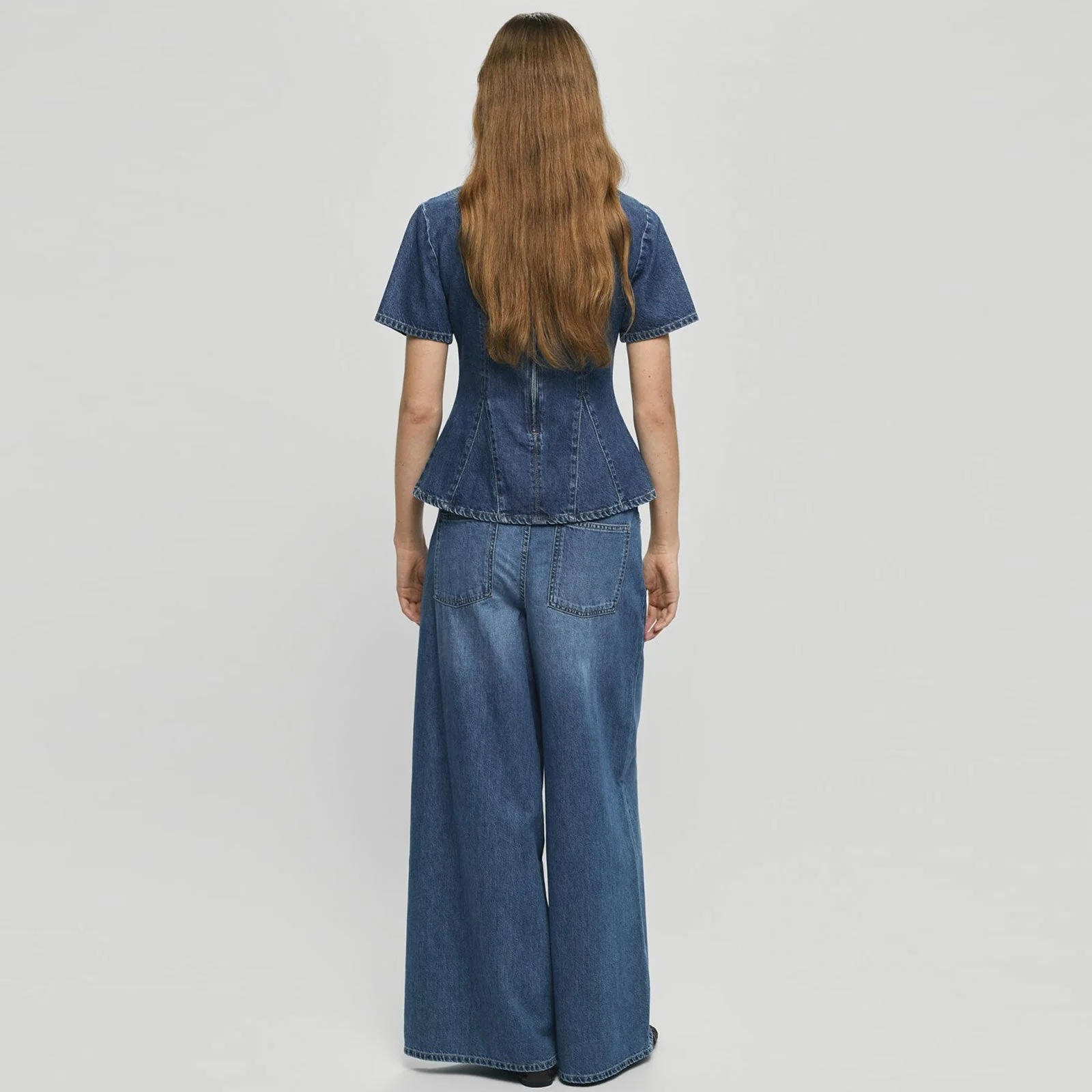 MSCHTurig Alena Pants mid blue wash - Image 2