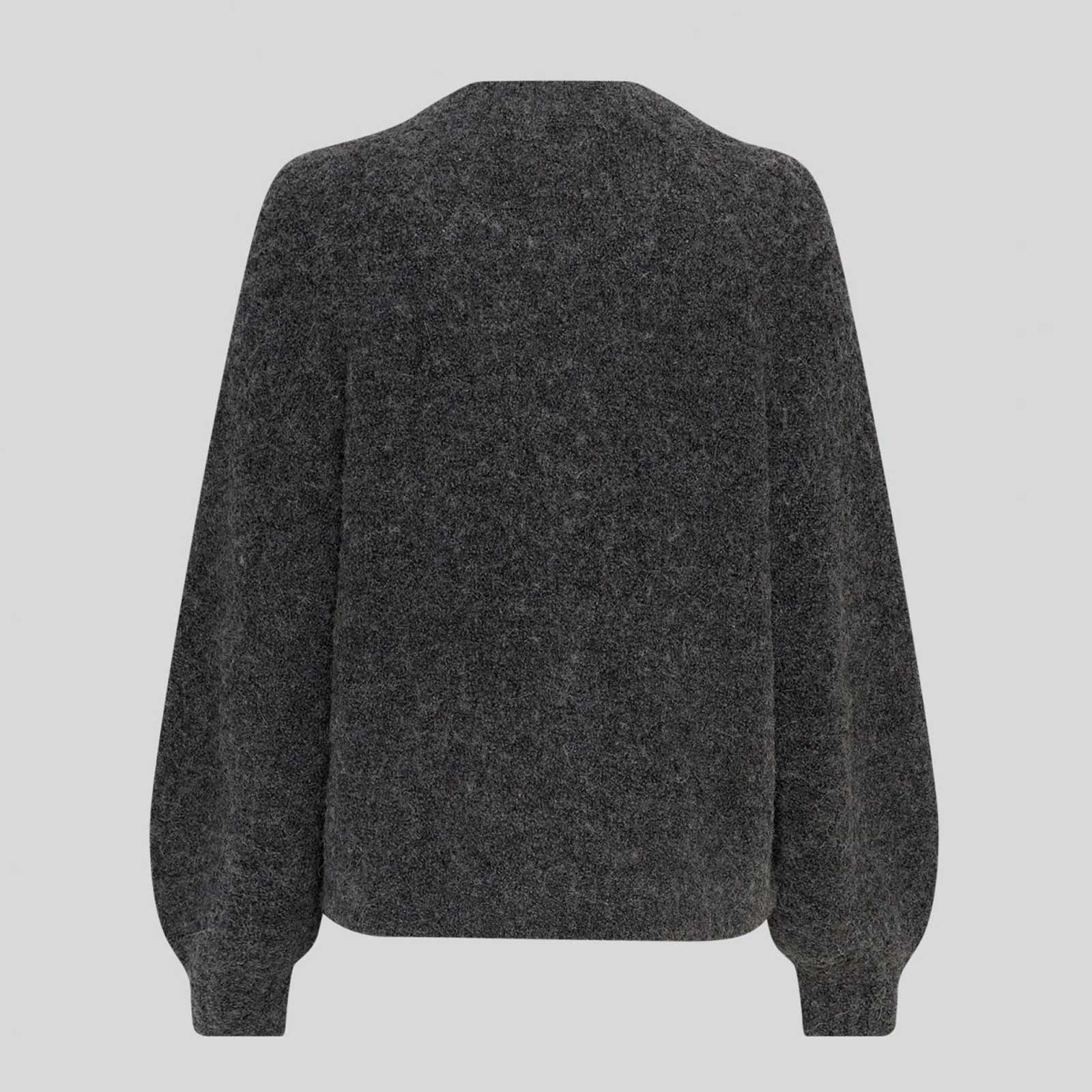 MSCHZofie Jilda Cardigan dark grey melange - Image 3