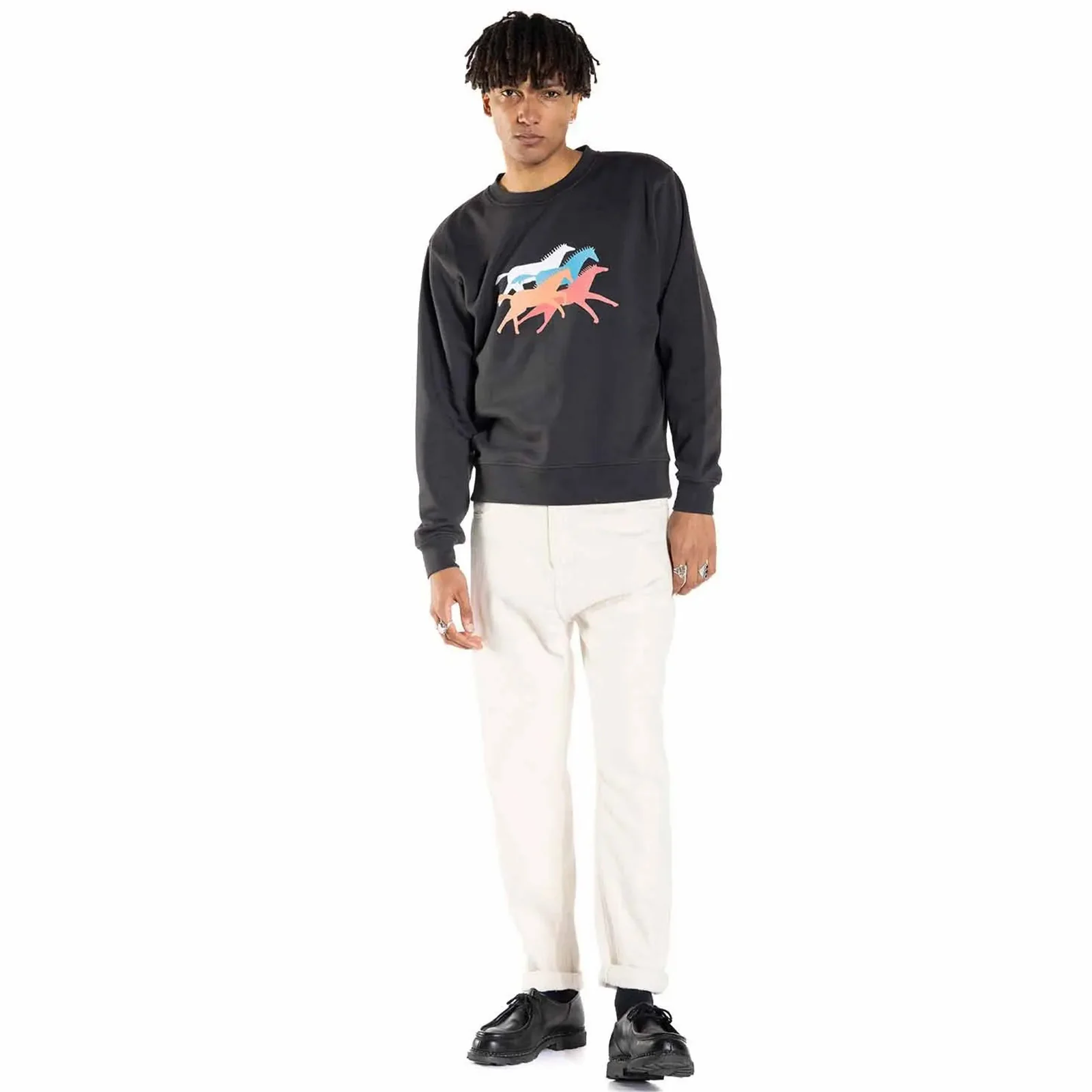 Mustang Sweatshirt noir carbone - Image 2