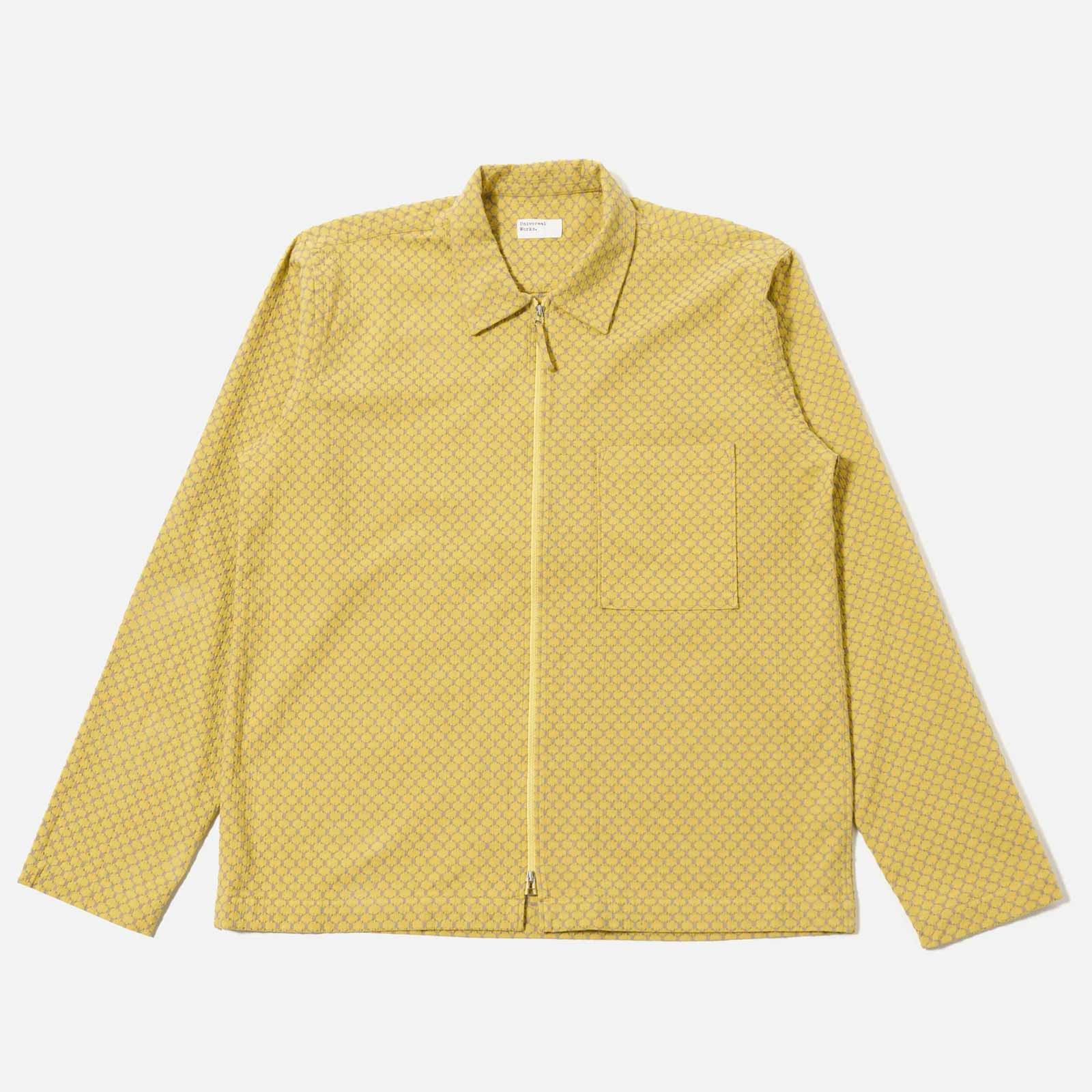 Mykonos Cotton Zip Shirt yellow