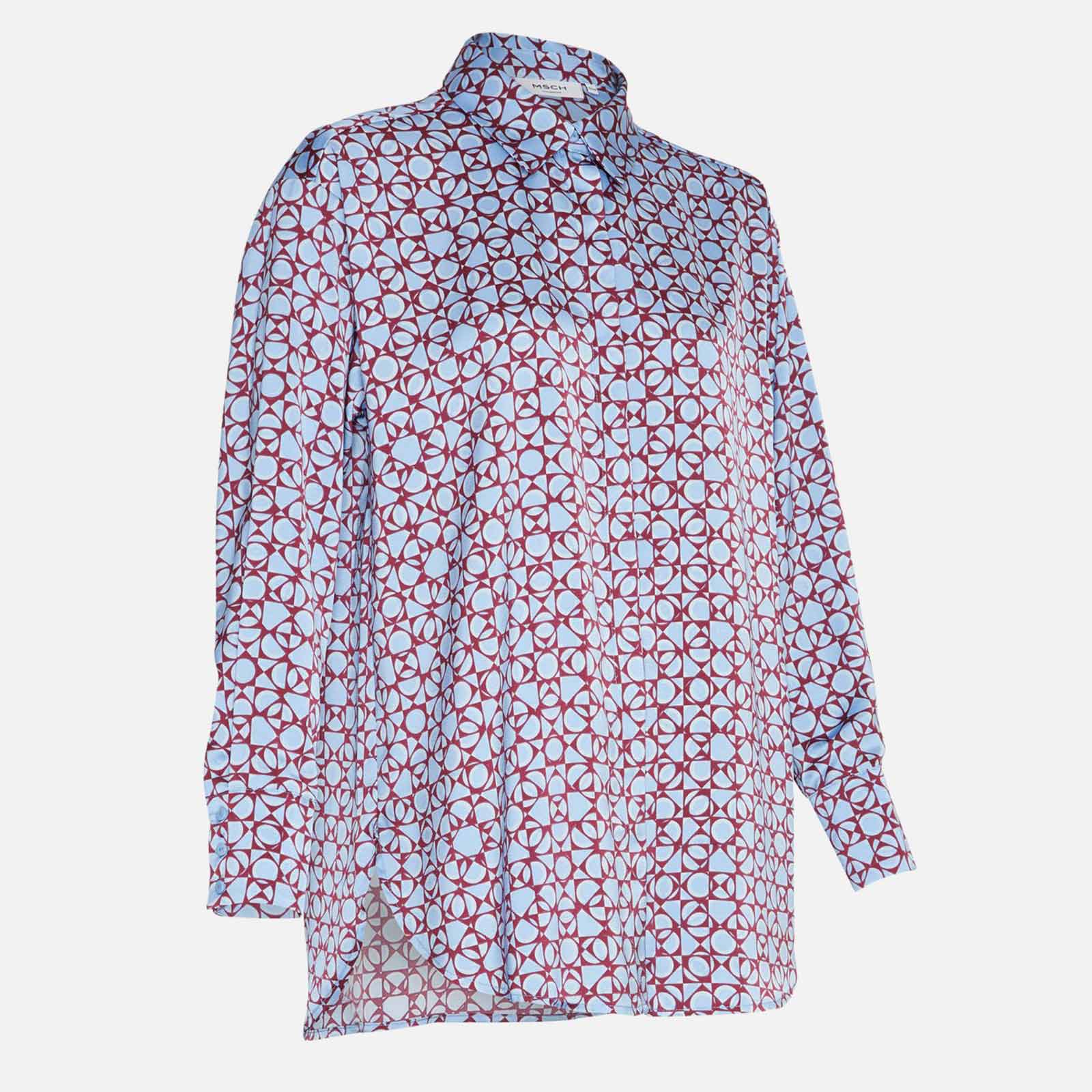 Myrina Shirt AOP blue geometri - Image 4