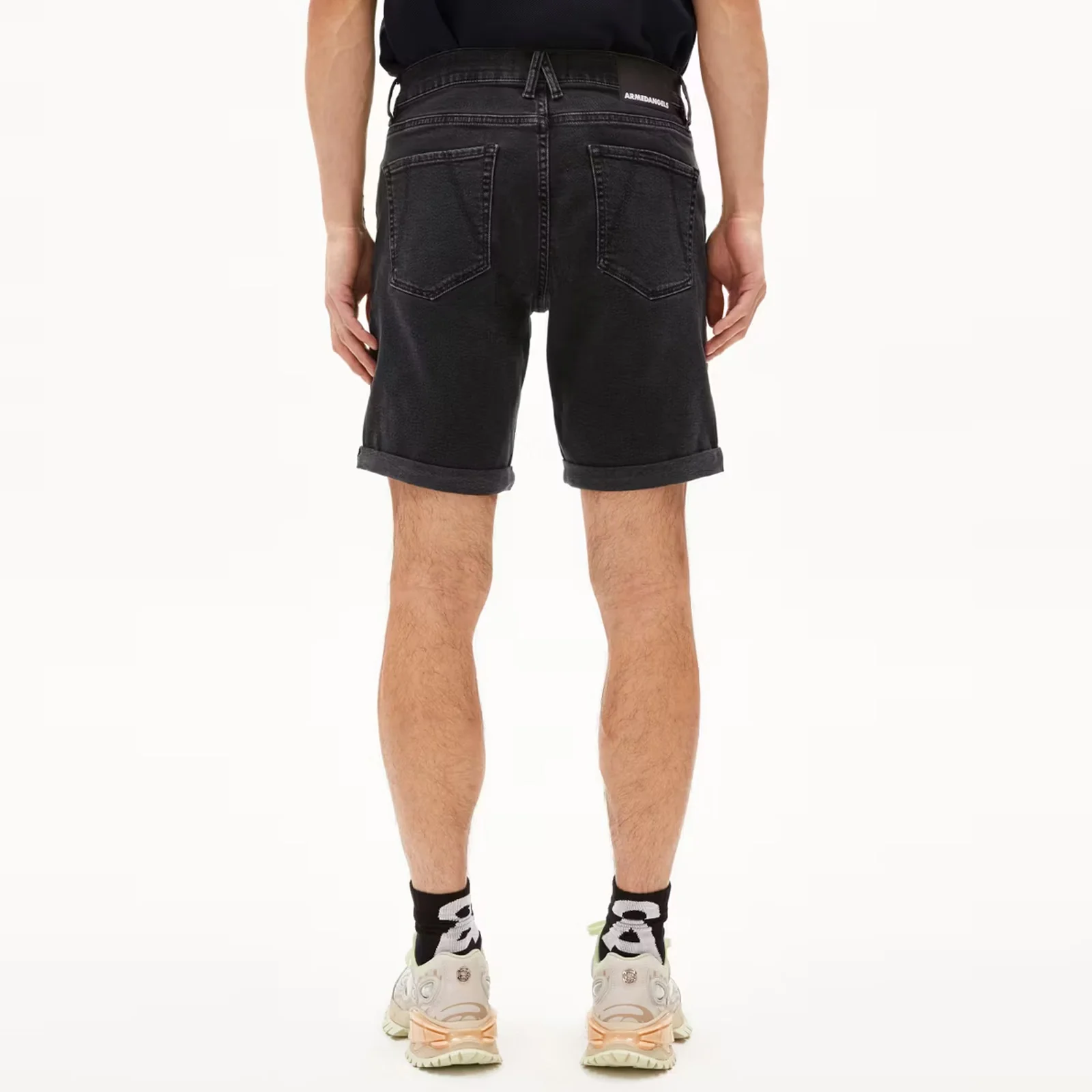 Naailo Denim Shorts black washed authentic - Image 2