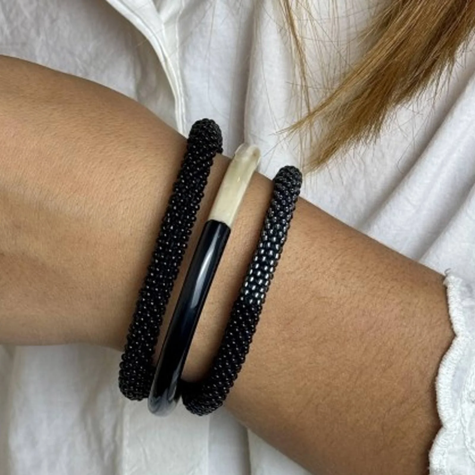 Nepalese Bracelet black N11 - Image 2