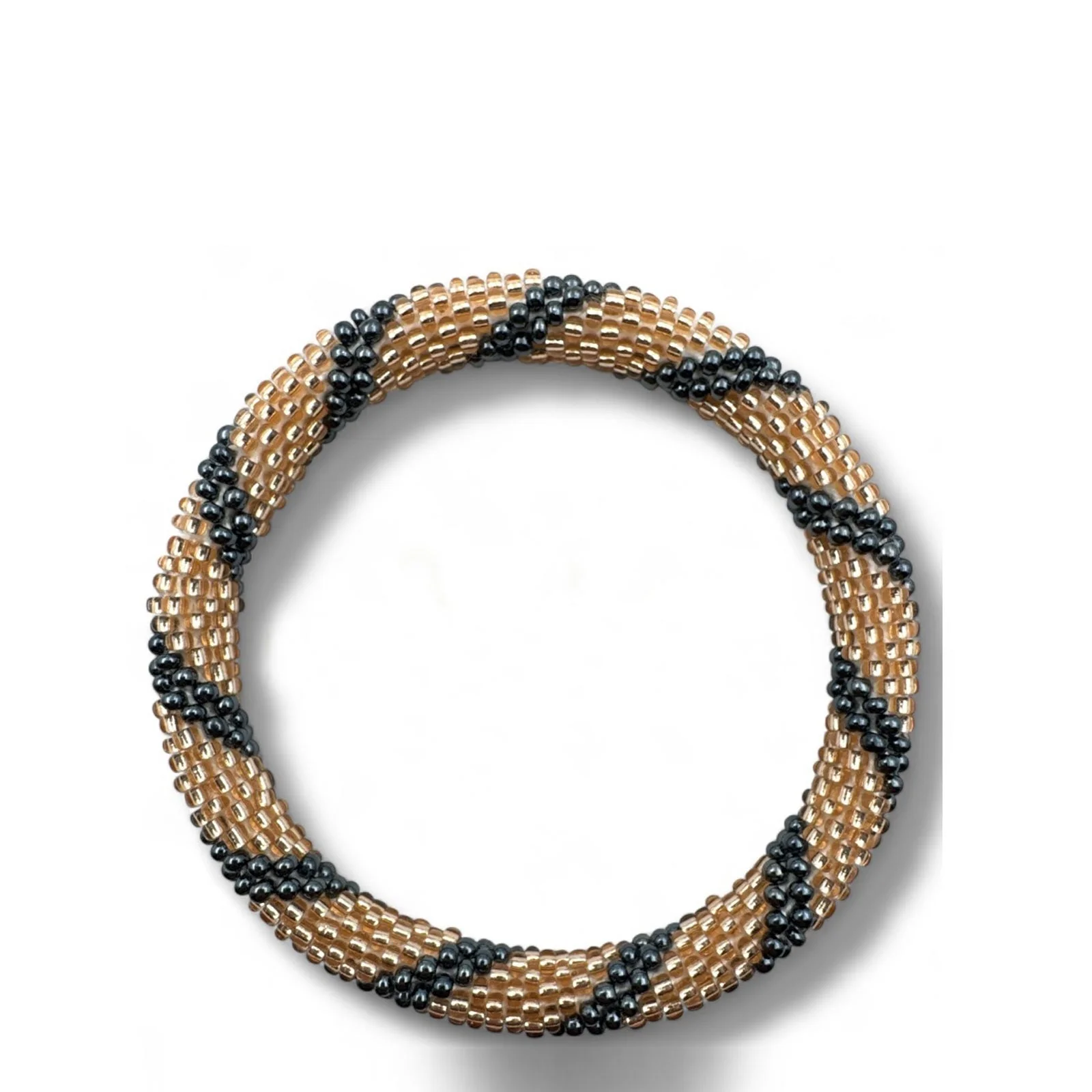 Nepalese Bracelet champagne/grey G07