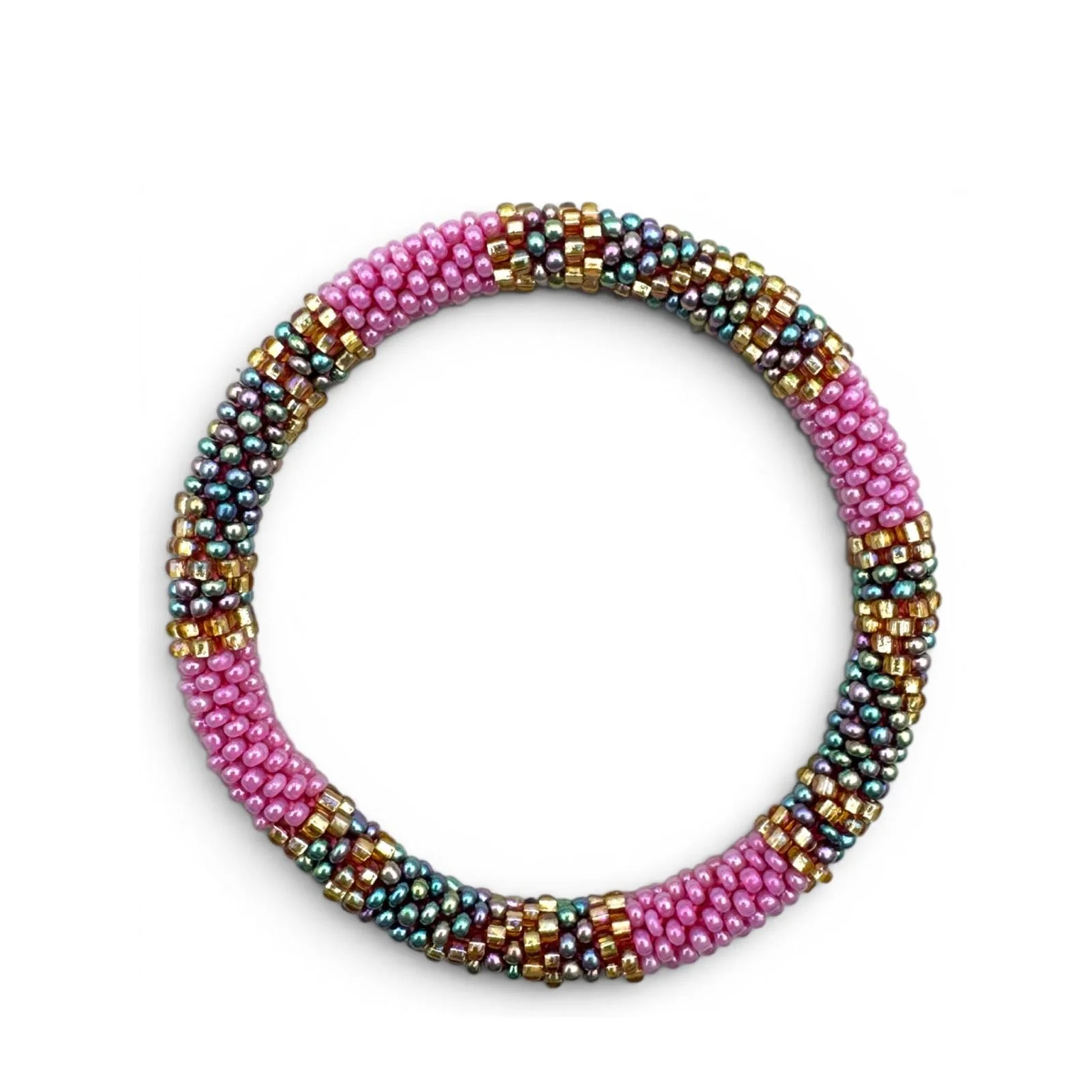 Nepalese Bracelet pink/mermaid R48