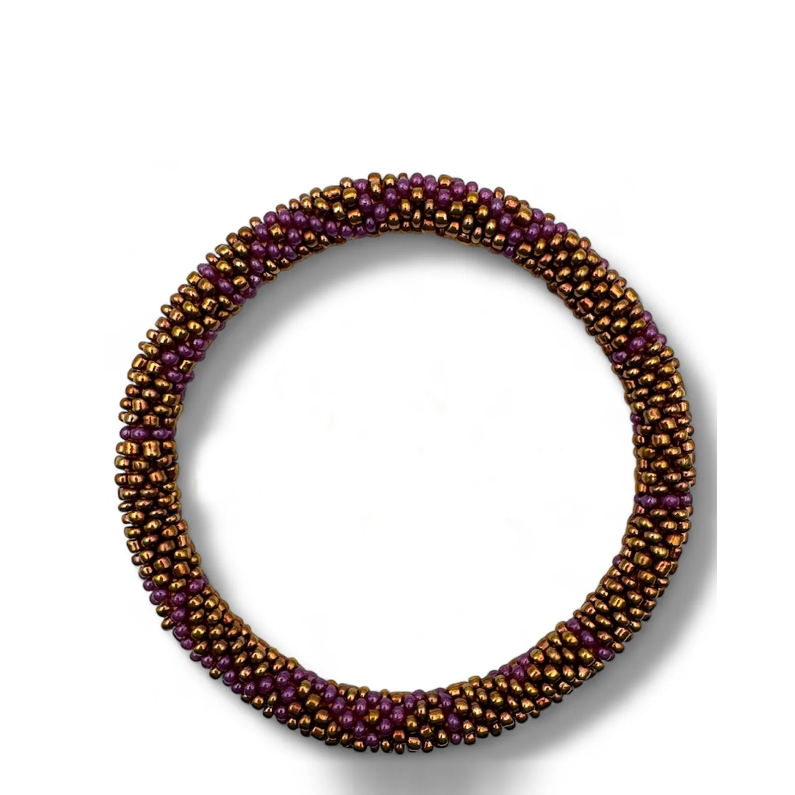 Nepalese Bracelet violet/gold B48