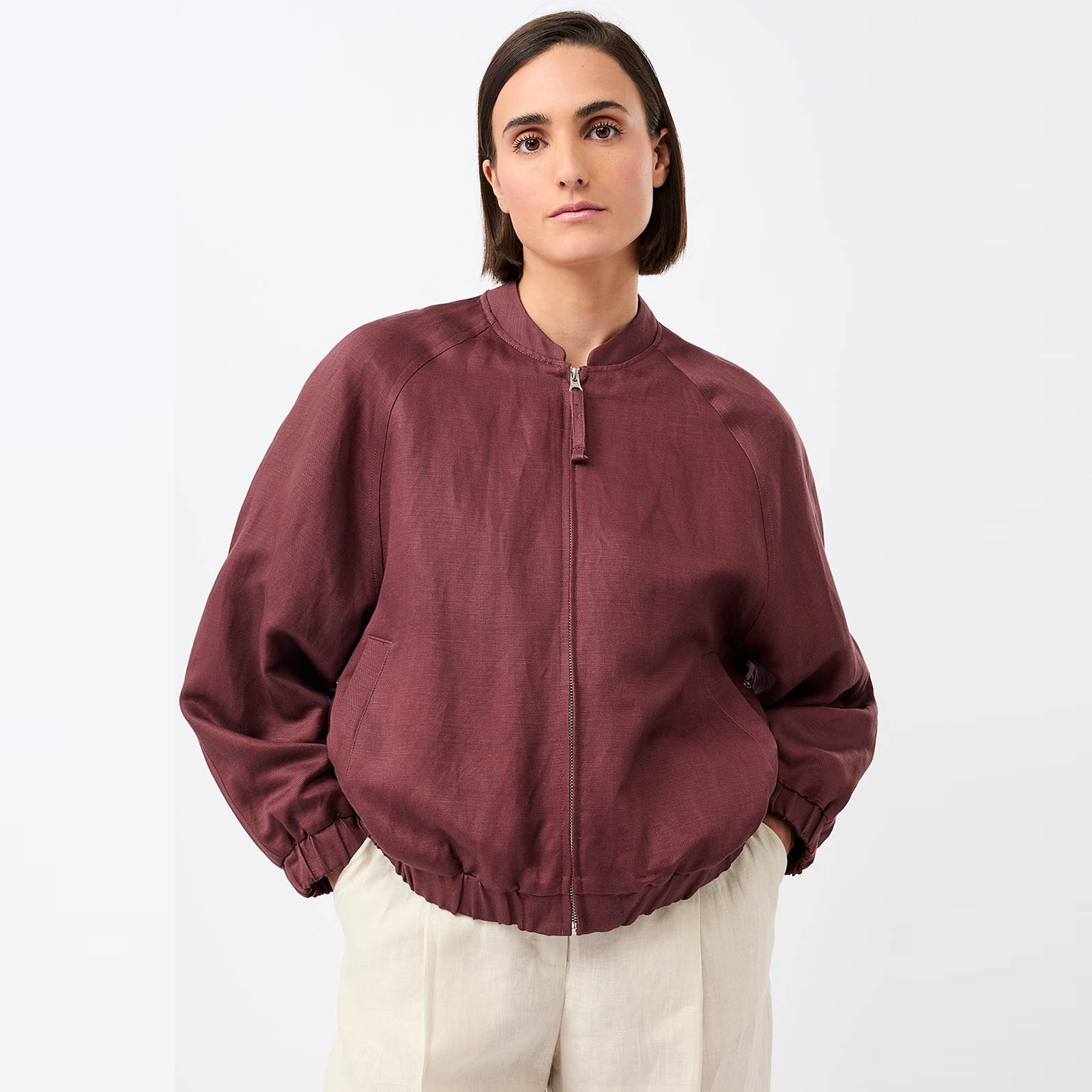 Noora Blouson Jacket rubywood