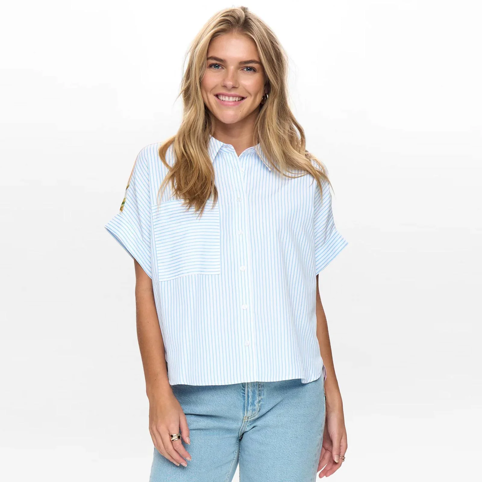 Nuashley Shirt airy blue