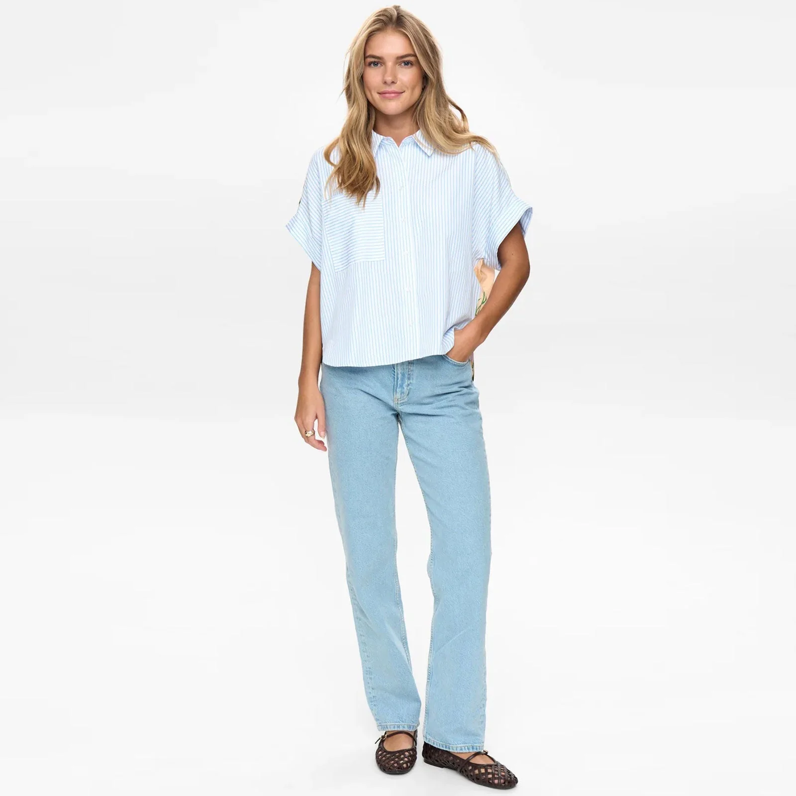 Nuashley Shirt airy blue - Image 3