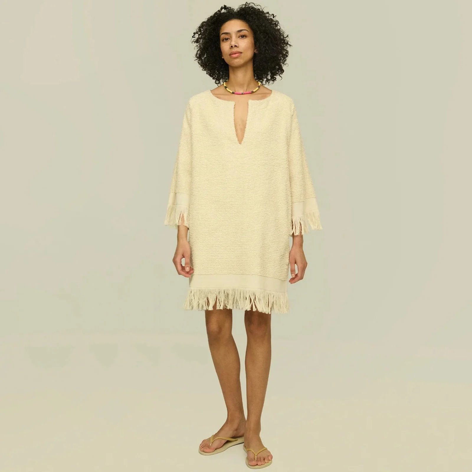 Odilia Terry Dress ecru - Image 4