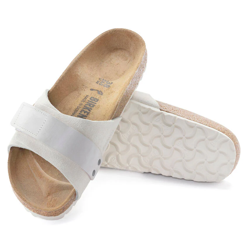 Oita Suede Leather Narrow Fit antique white - Image 2