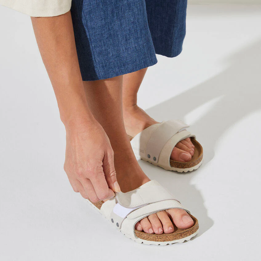 Oita Suede Leather Narrow Fit antique white - Image 6