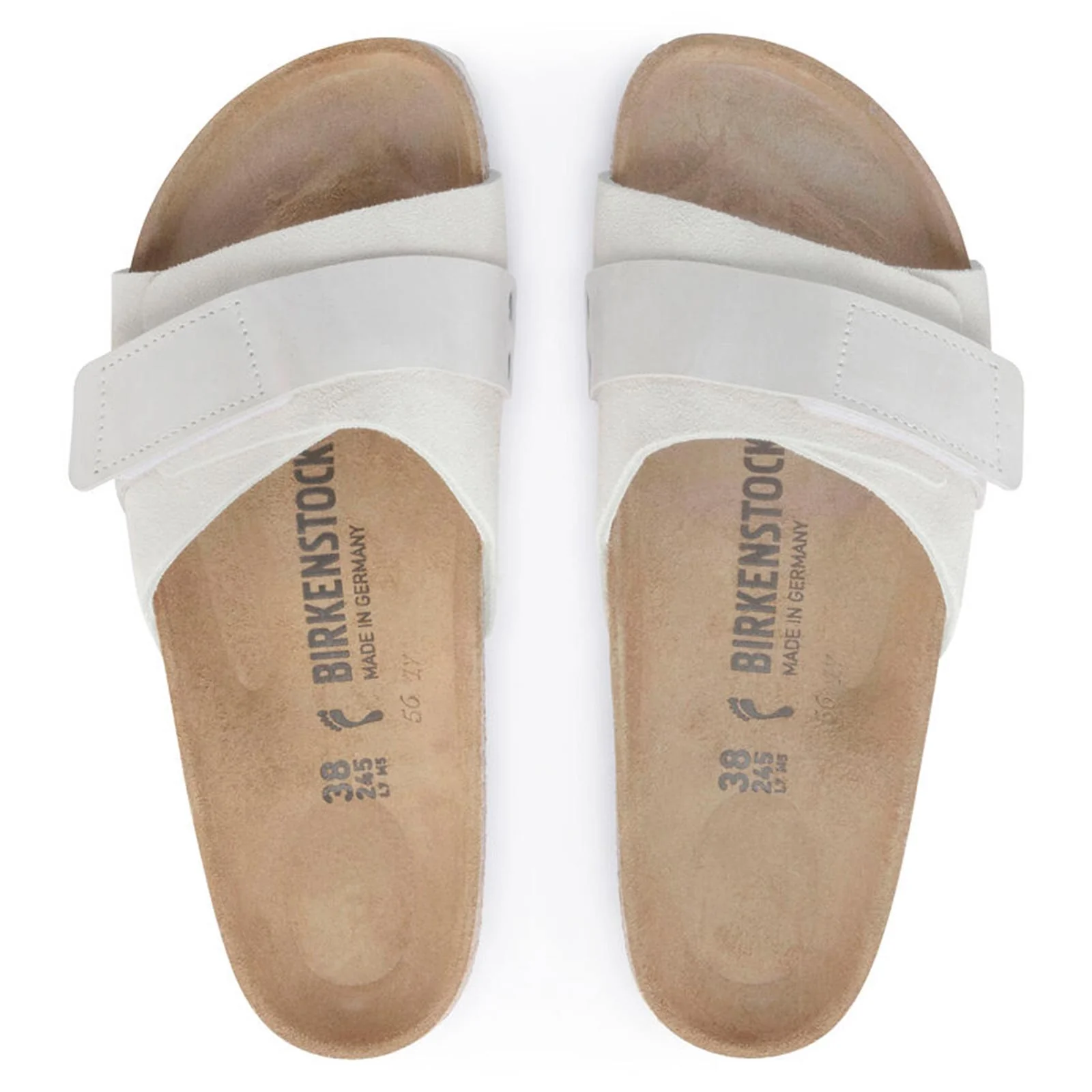 Oita Suede Leather Narrow Fit antique white - Image 8