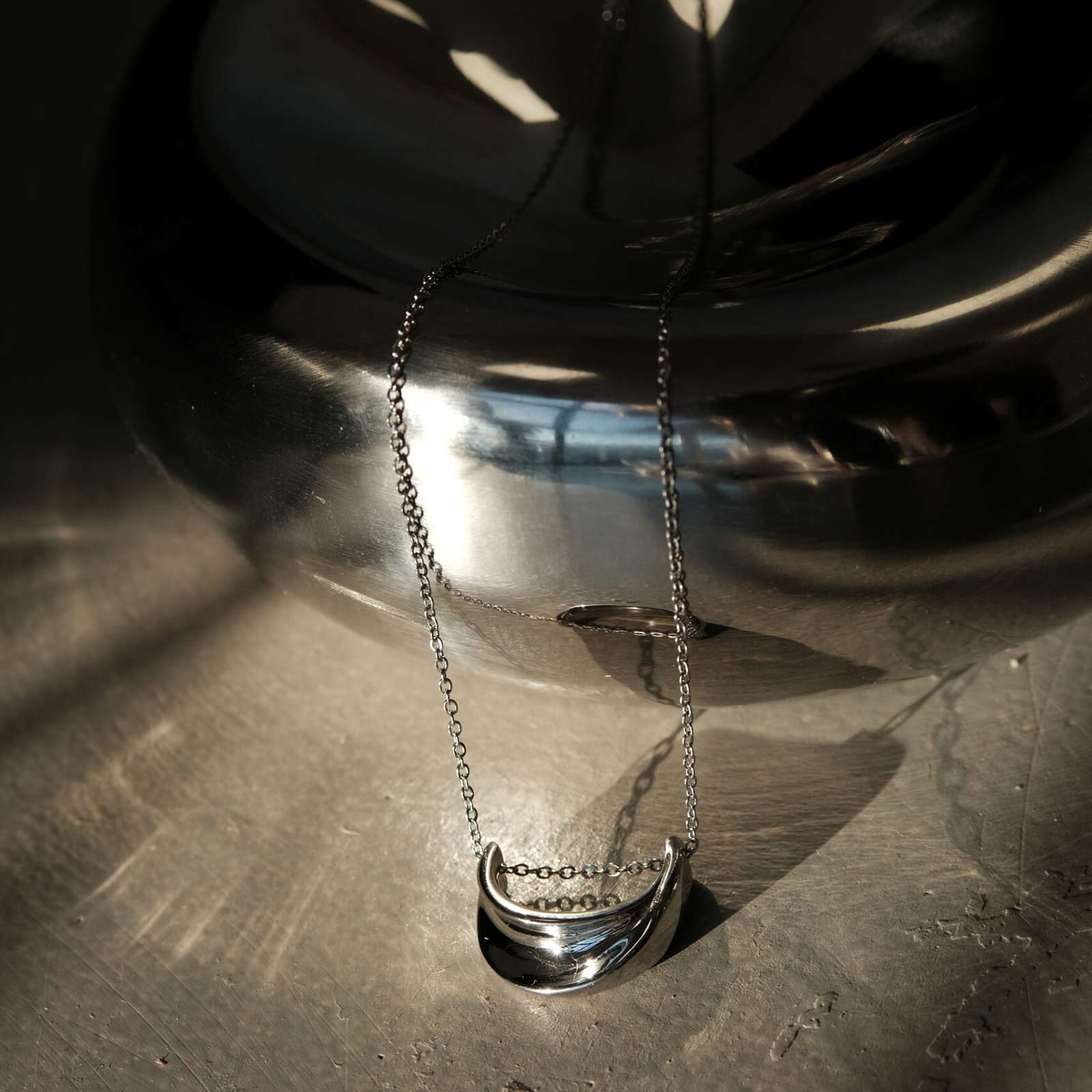 Onda Necklace silver - Image 4