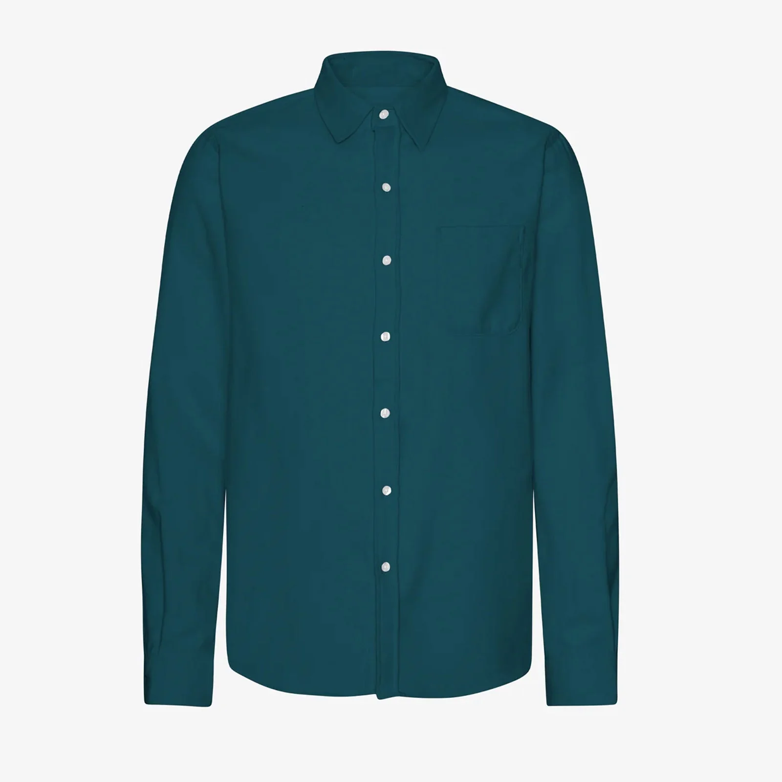 Organic Flannel Shirt ocean green - Image 5